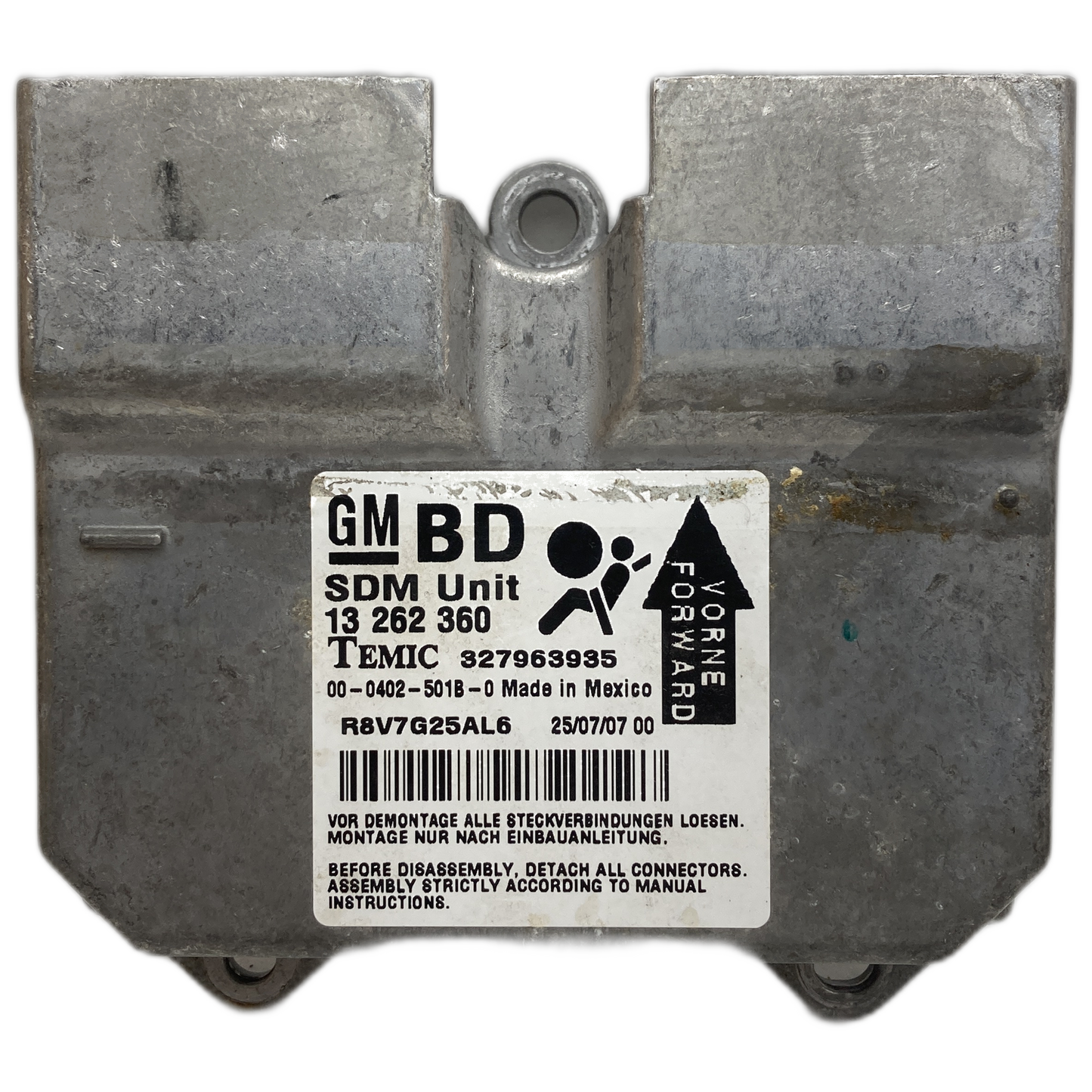 Opel Zafira B Airbag-Steuergerät Reparatur