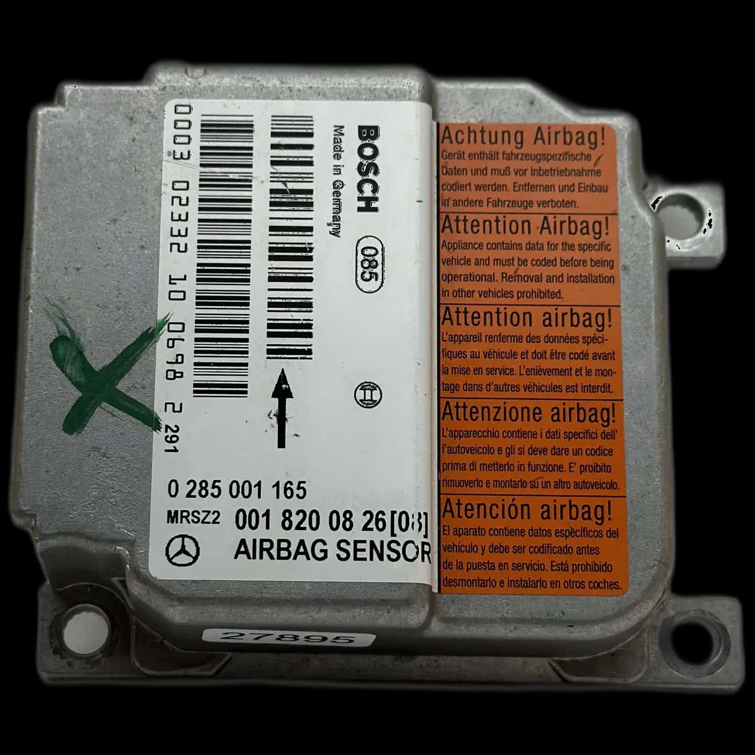 Réparation calculateur airbag Mercedes-Benz Classe A W168