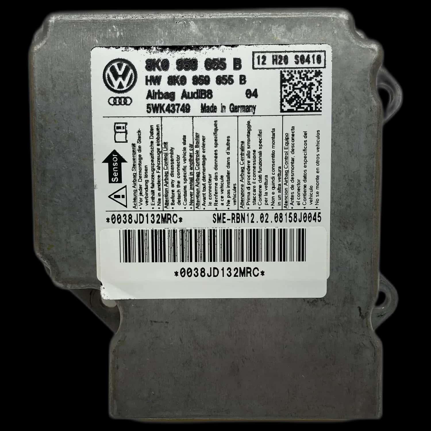 Réparation calculateur airbag Audi A4 8K Avant