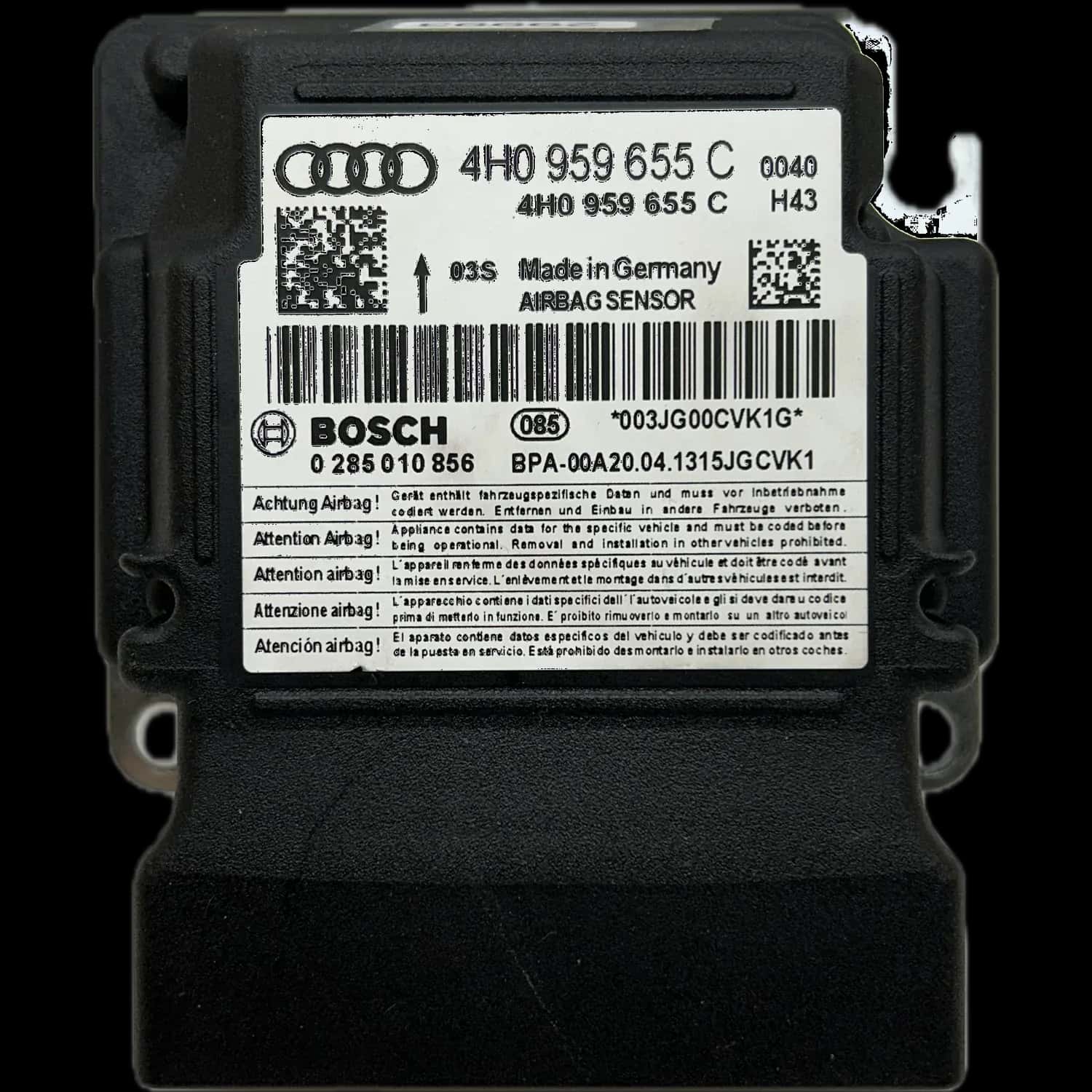 Réparation calculateur airbag Audi A8 D4 4H