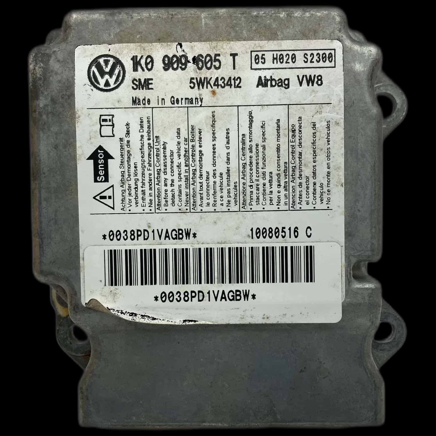 Volkswagen Golf Plus Mk5 Airbag-Steuergerät Reparatur
