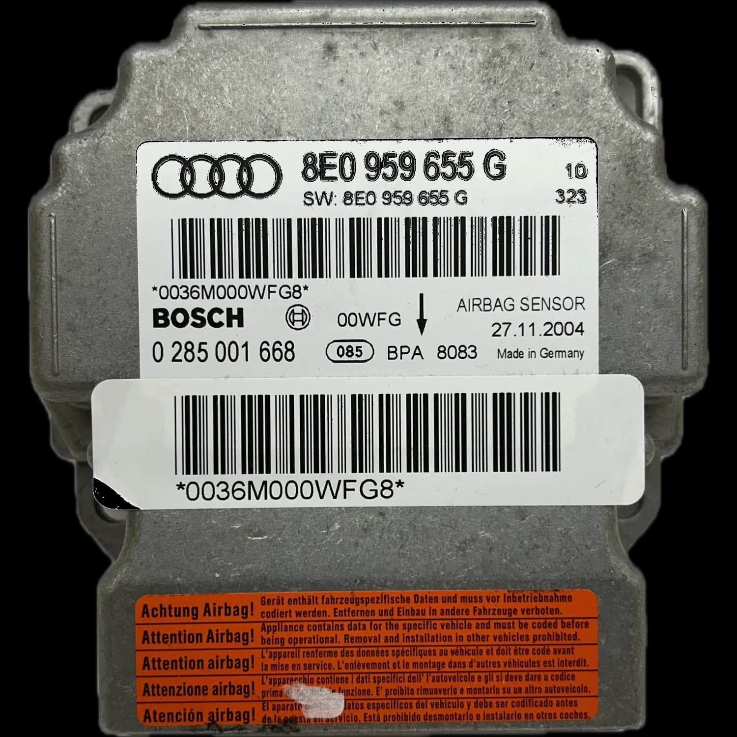 Réparation calculateur airbag Audi RS4 B7 8E