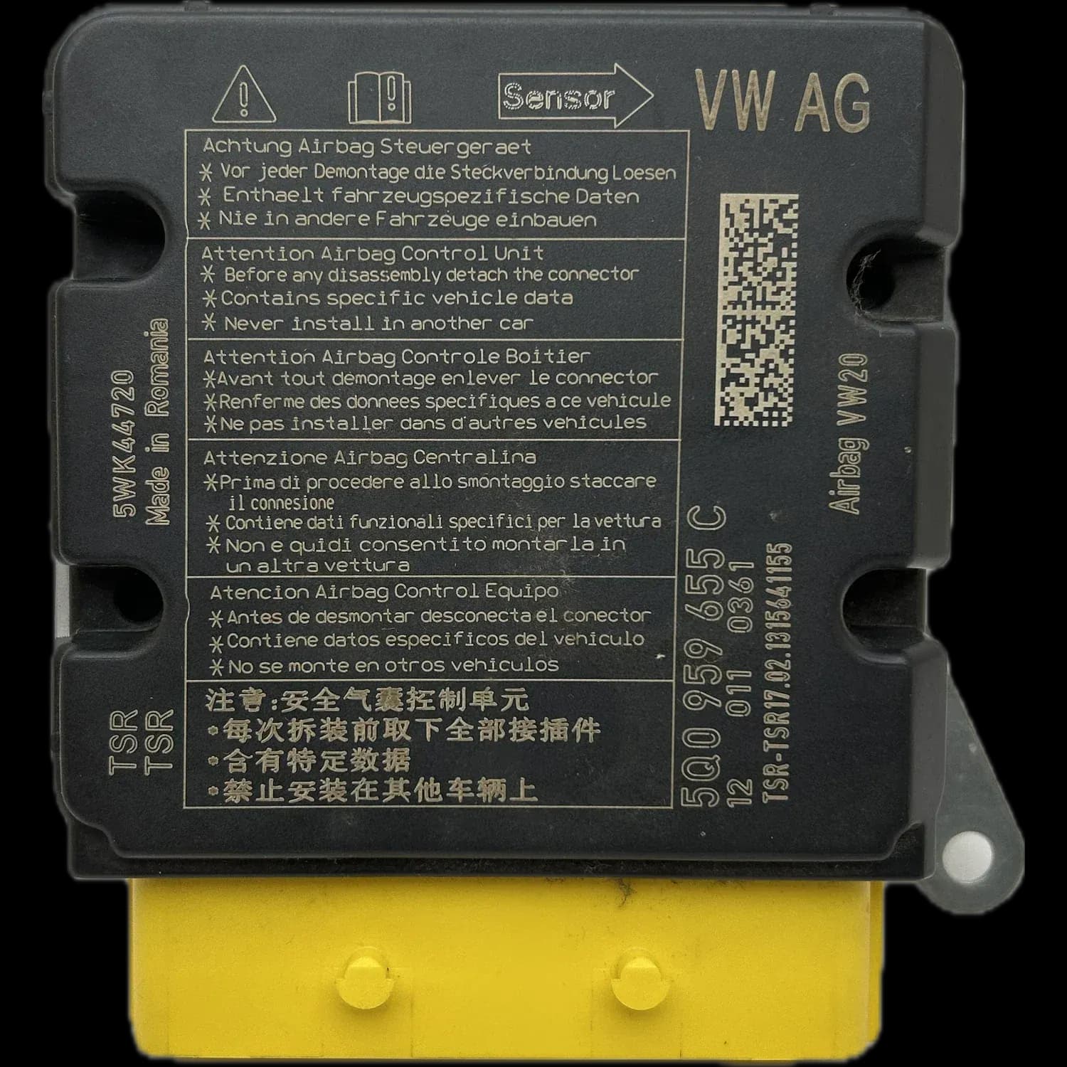 Réparation calculateur airbag Audi RSQ3 F3