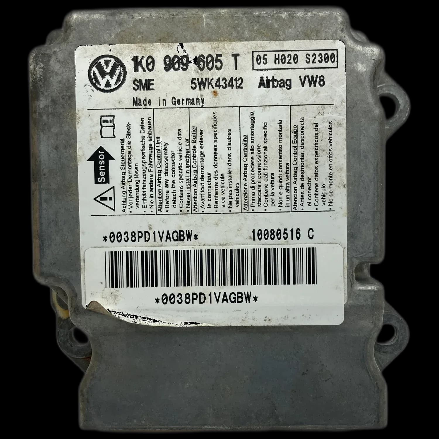 Réparation calculateur airbag Volkswagen Golf Variant Mk5