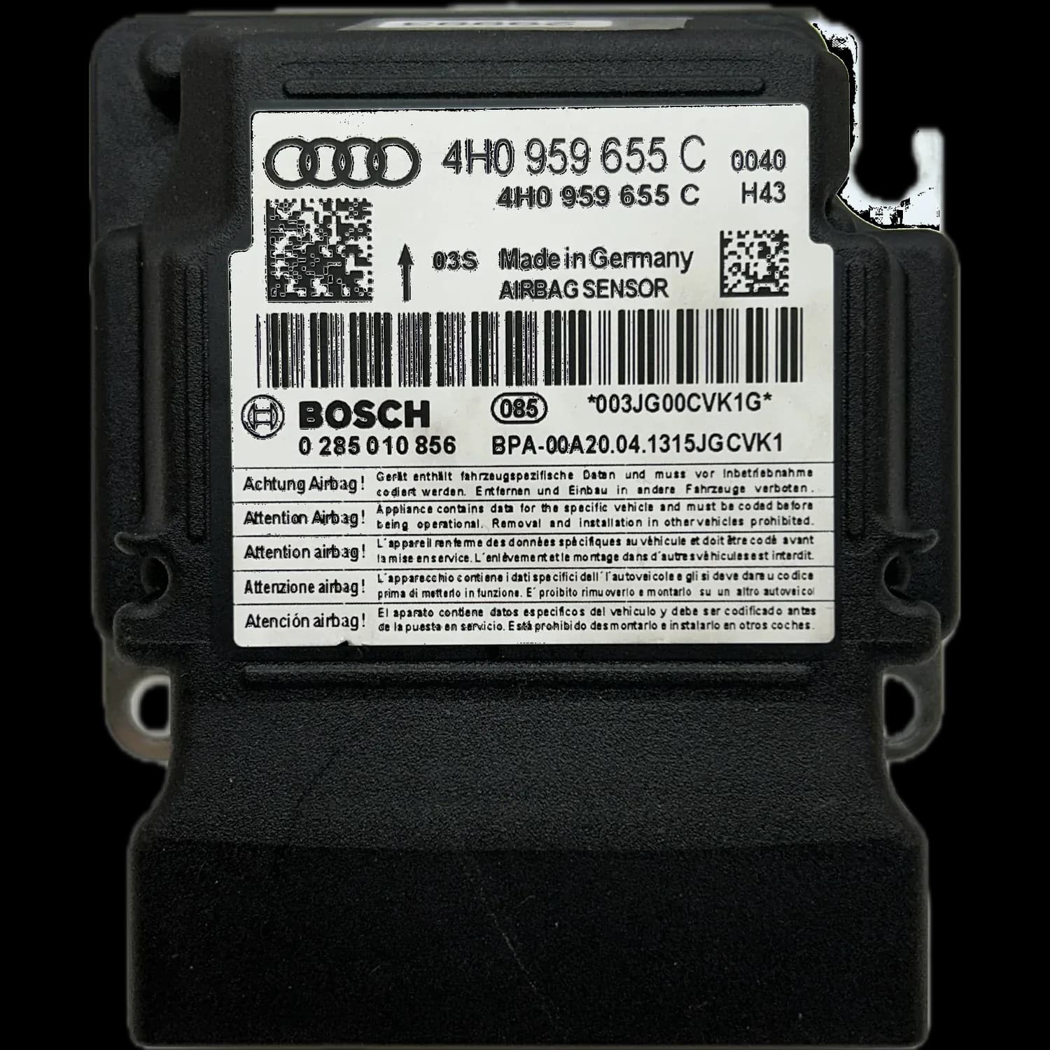 Audi S6 C7 Airbag-Steuergerät Reparatur