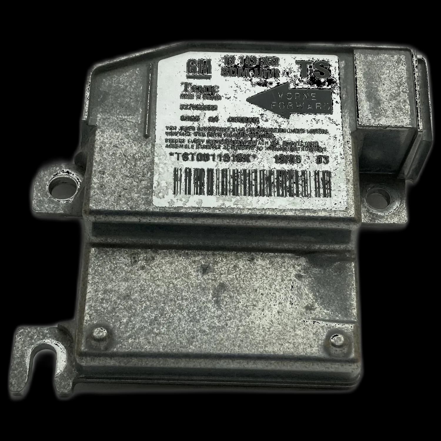 Réparation calculateur airbag Opel Combo E