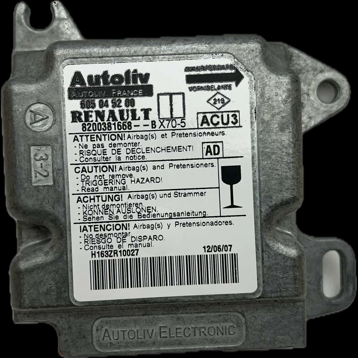 Renault Master IV Airbag-Steuergerät Reparatur