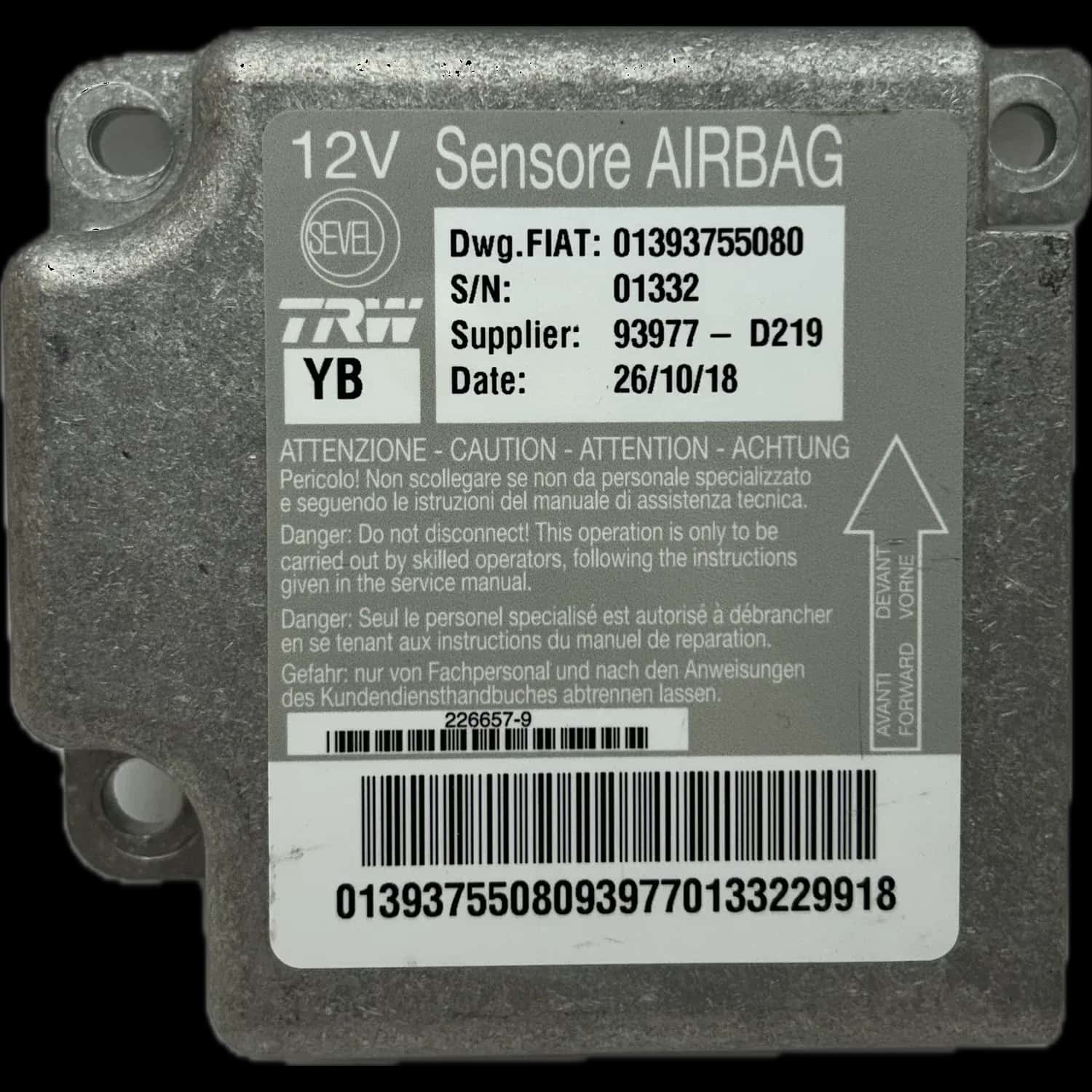 Citroën Jumpy III Airbag-Steuergerät Reparatur