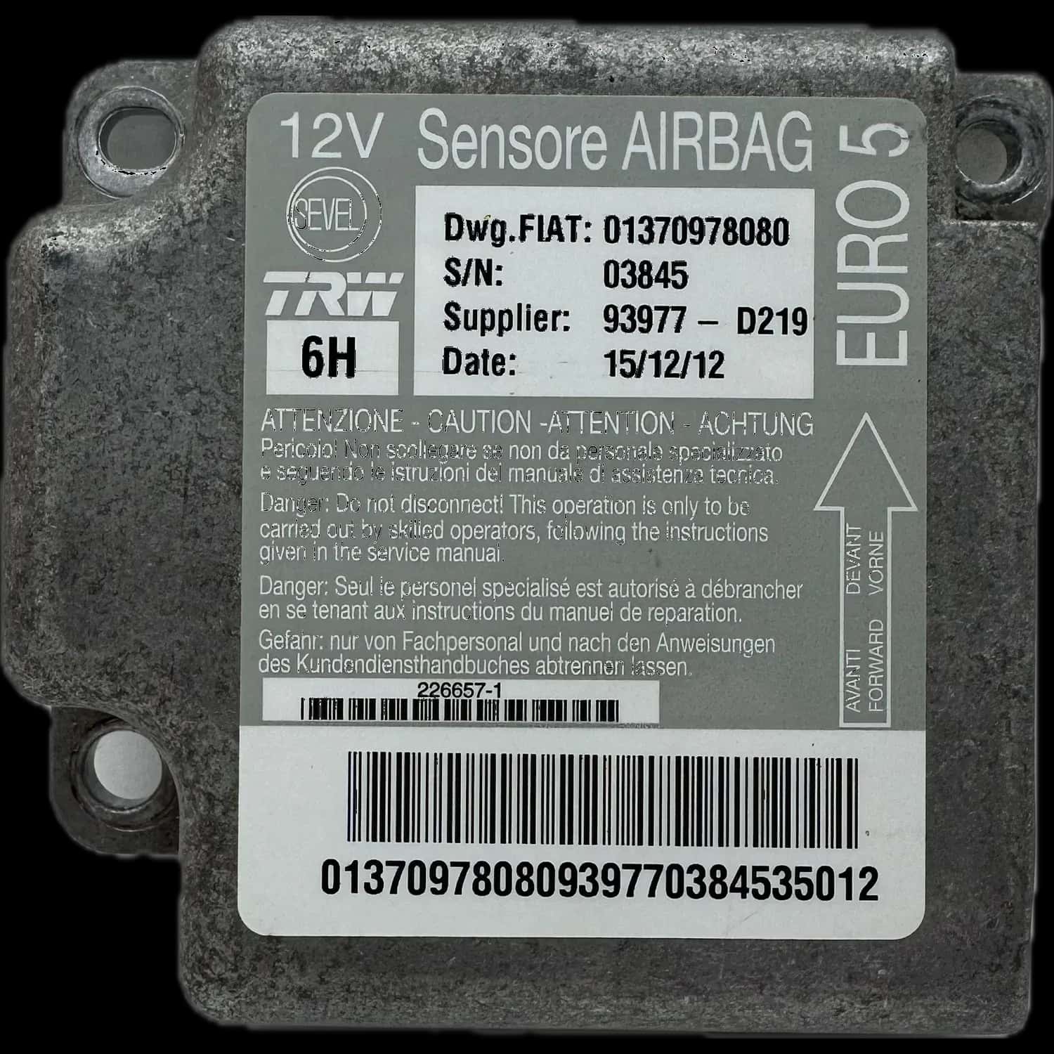 Citroën Relay III Airbag-Steuergerät Reparatur