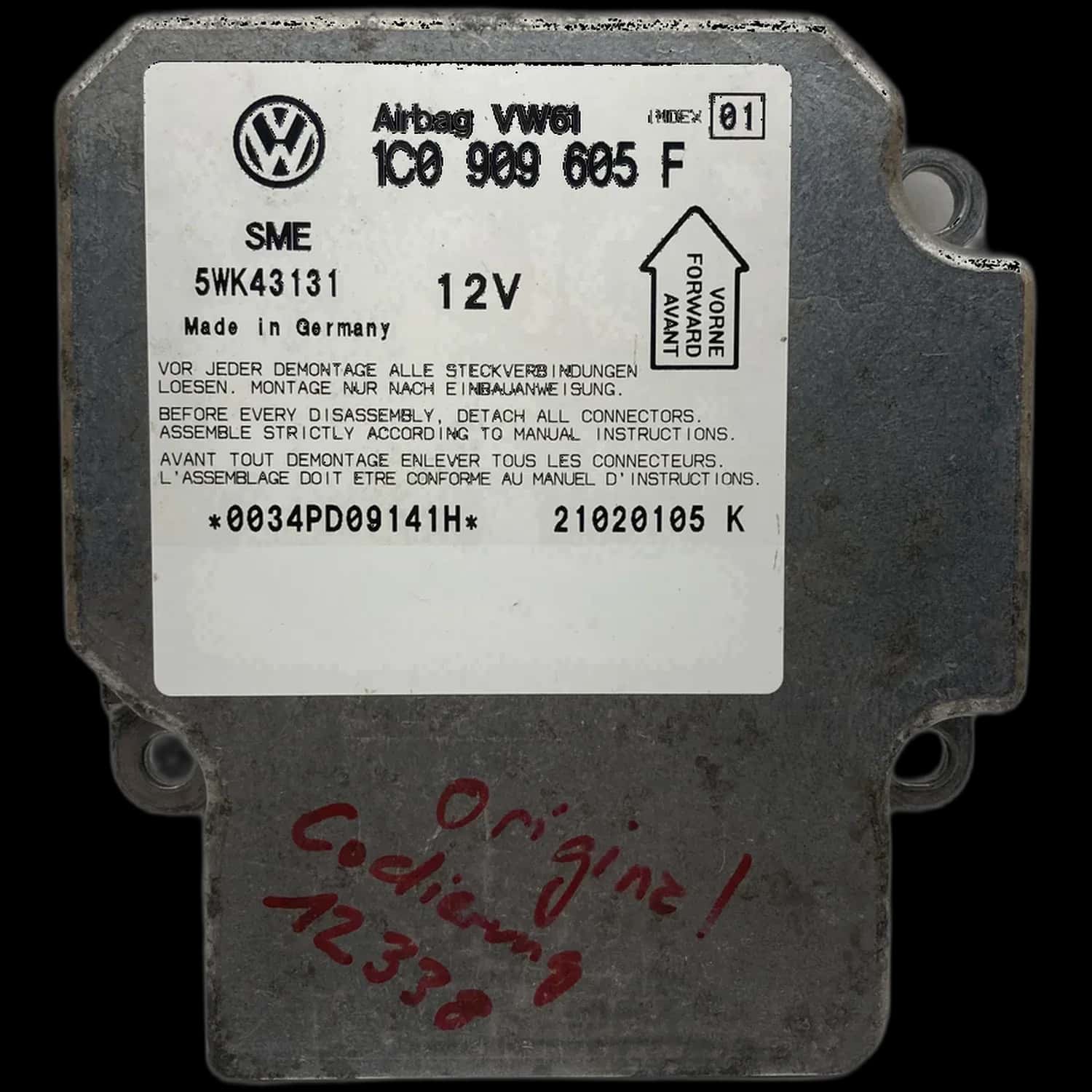 Réparation calculateur airbag Skoda Superb Mk1