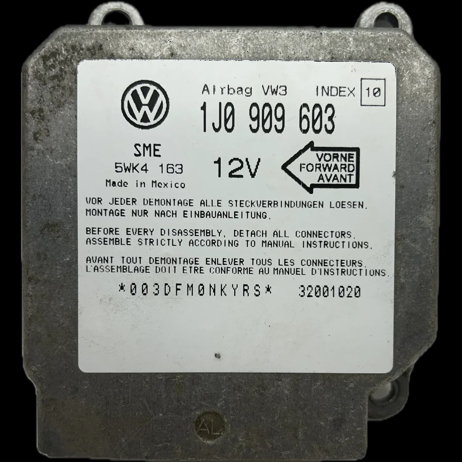 Réparation calculateur airbag Seat Ibiza Mk2
