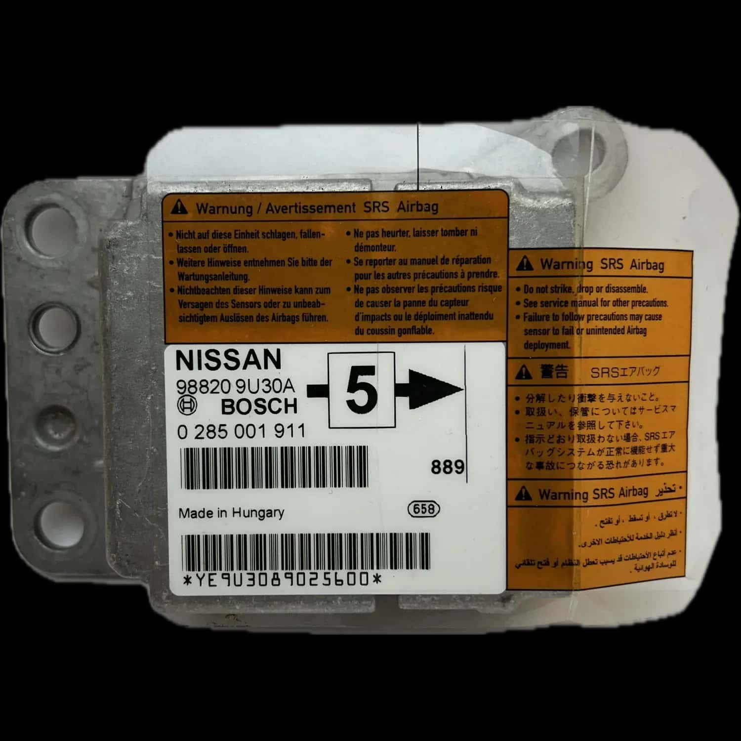 Réparation calculateur airbag Nissan Note E11