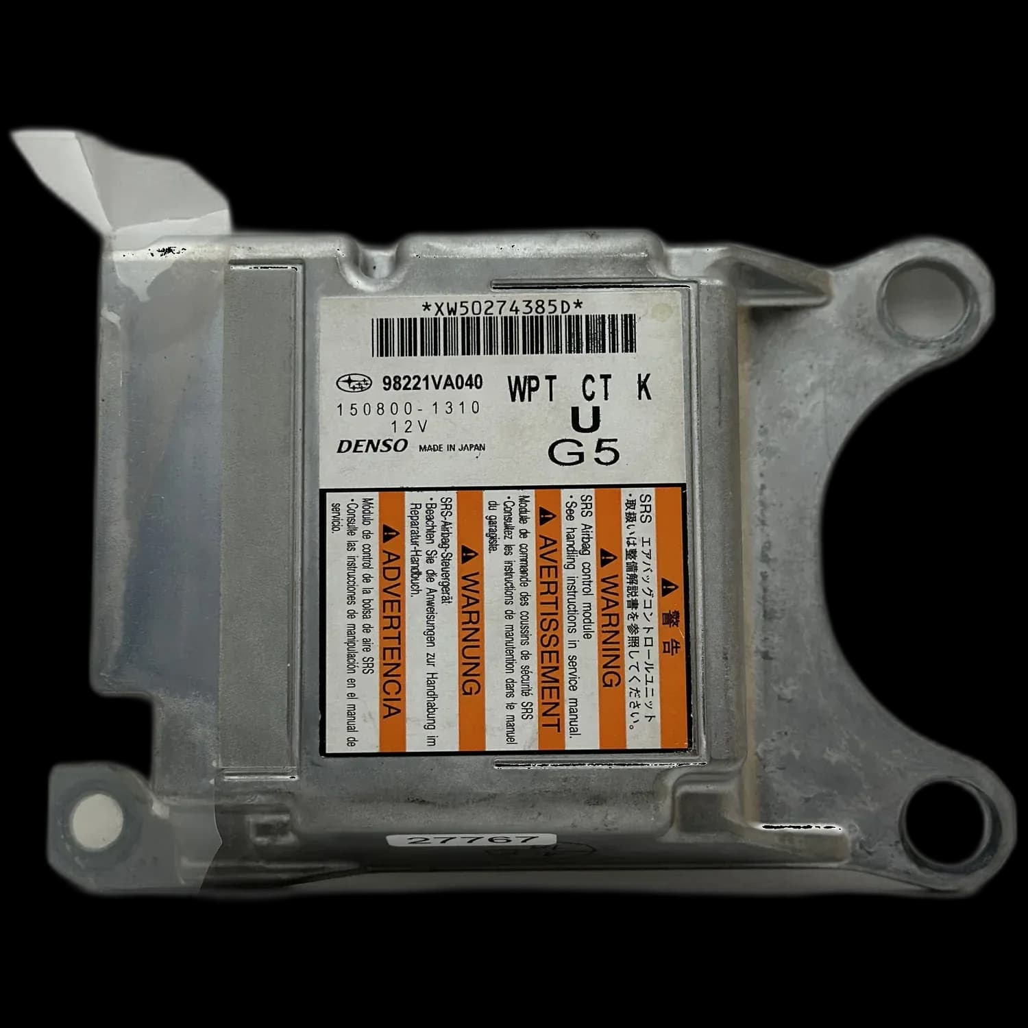 Réparation calculateur airbag Subaru WRX VB