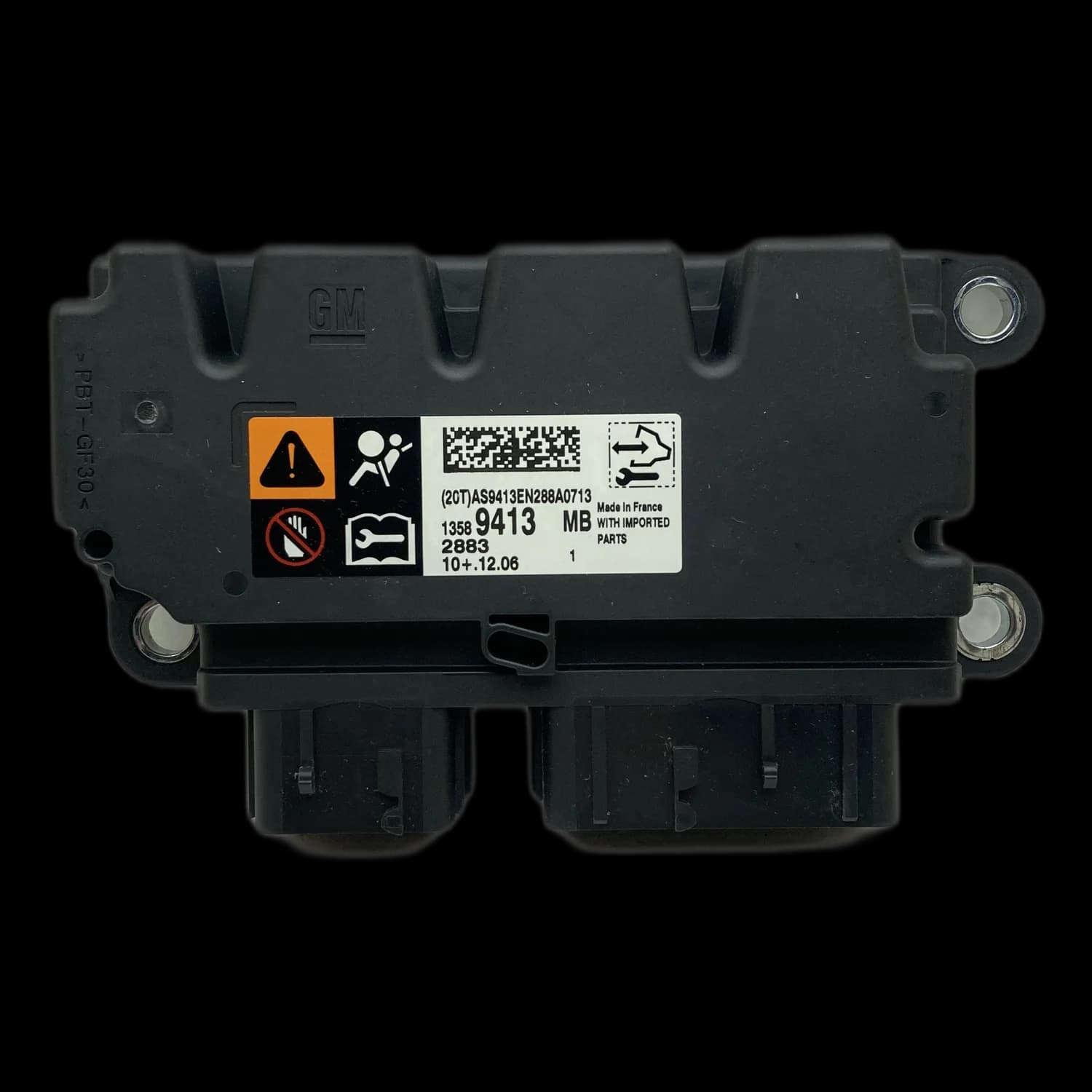 Airbag-Steuergerät 13589413, Etikett