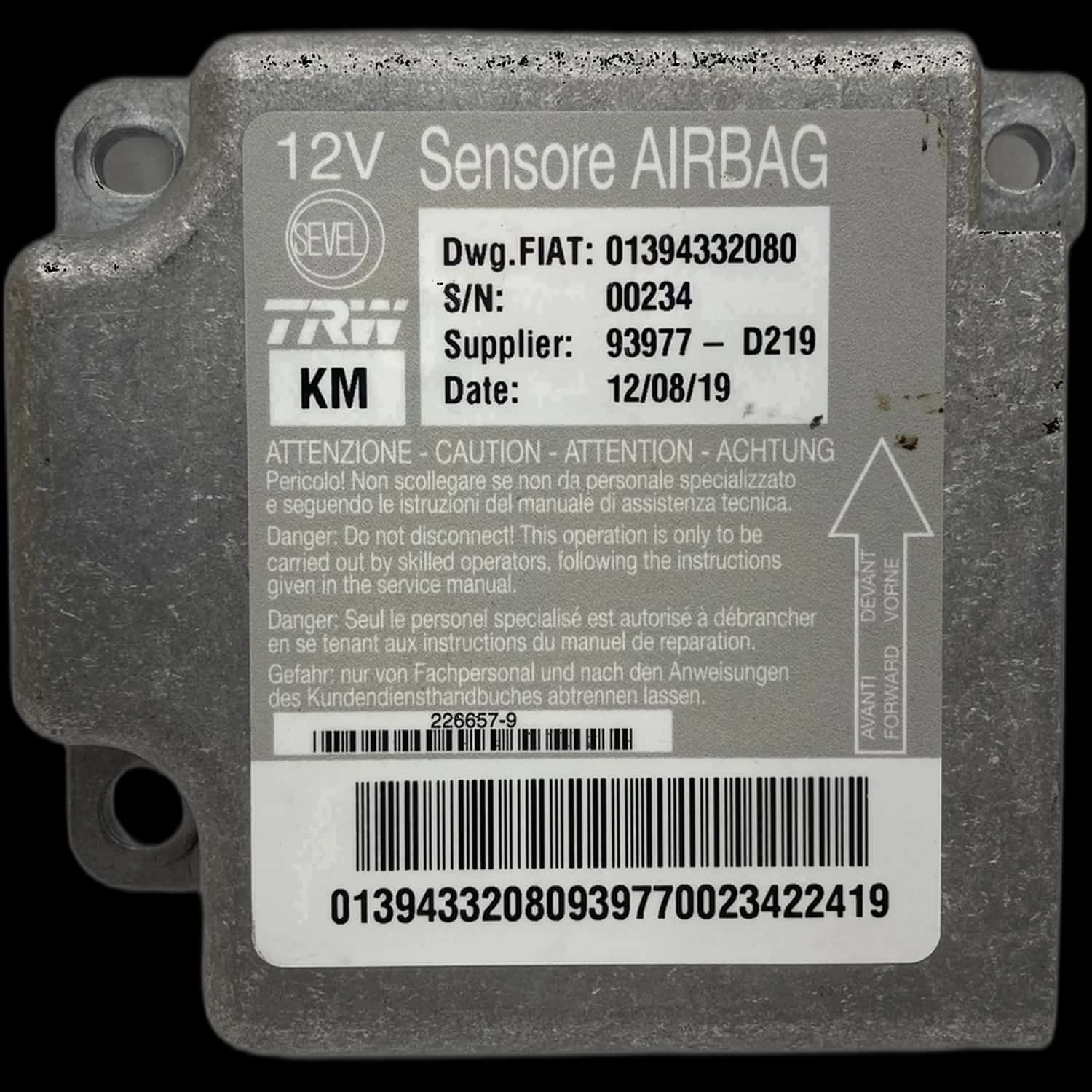 Fiat Ducato 250 Airbag-Steuergerät Reparatur