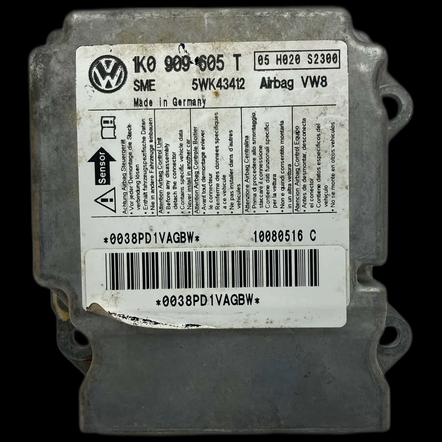 Volkswagen Golf 5 (1K) Airbag-Steuergerät Reparatur