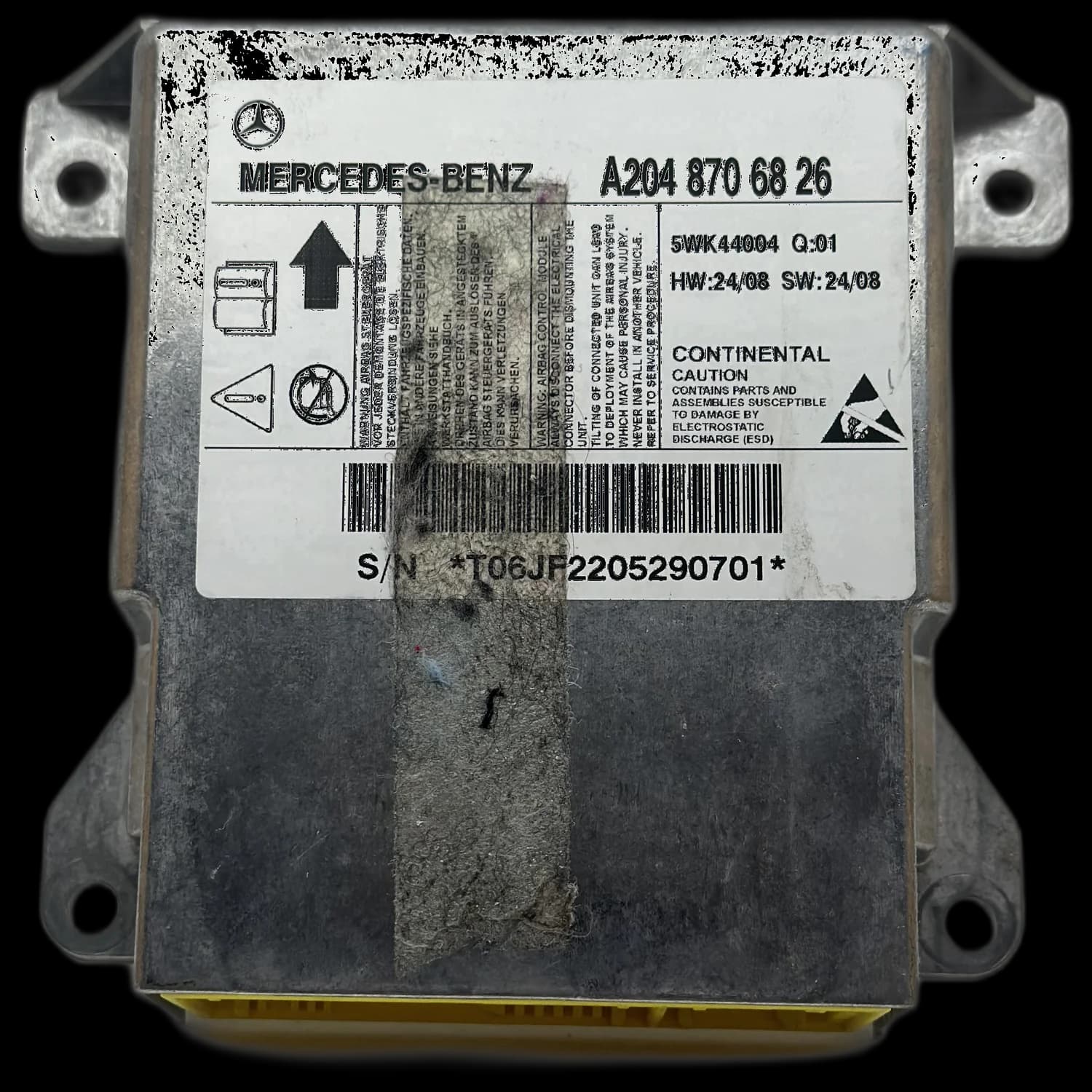 Airbag-Steuergerät A204 870 68 26, Etikett