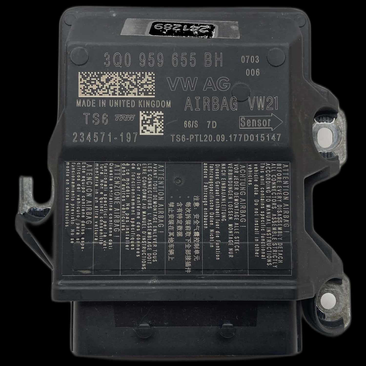 Réparation calculateur airbag Skoda Kodiaq 1