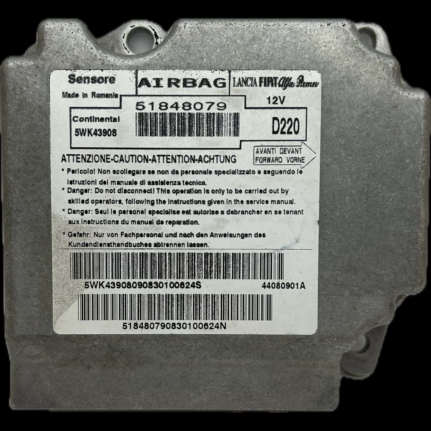 Abarth 695 312 Airbag-Steuergerät Reparatur