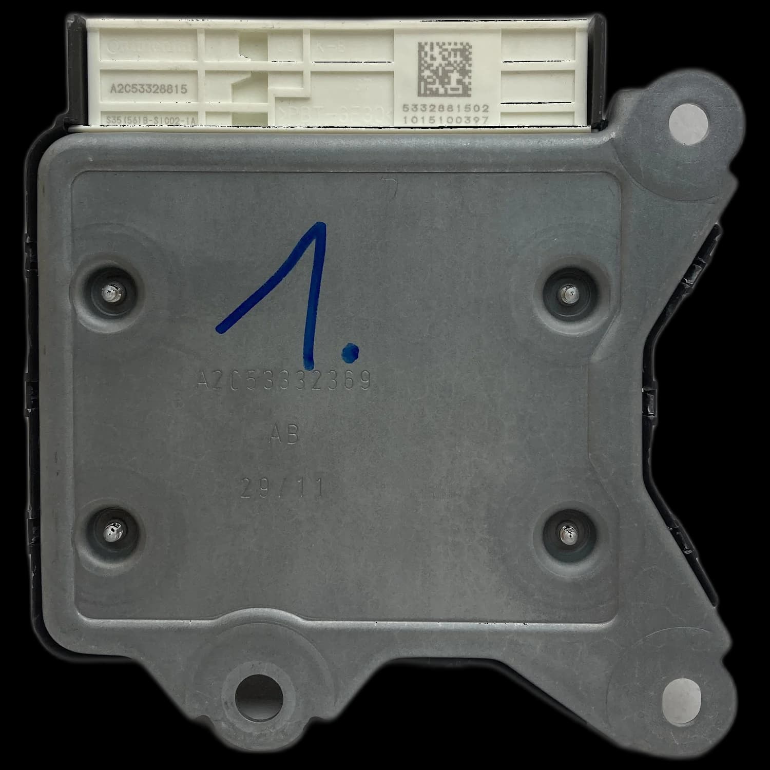 Calculateur airbag 51897787, Face arrière