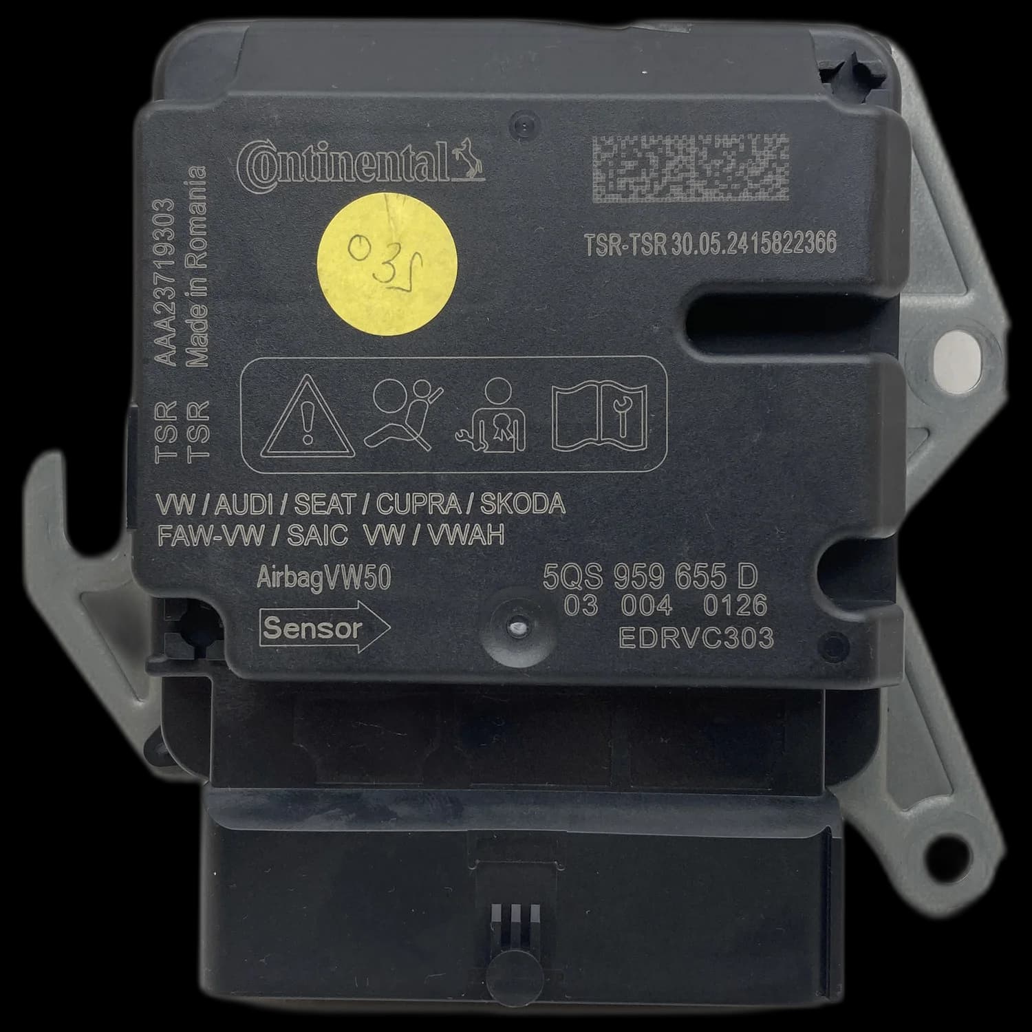 Airbag-Steuergerät 5QS 959 655 D, Etikett