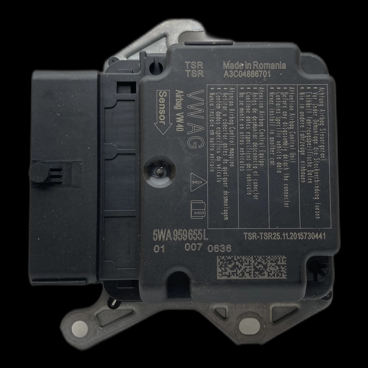 Airbag-Steuergerät 5WA959655L, Etikett