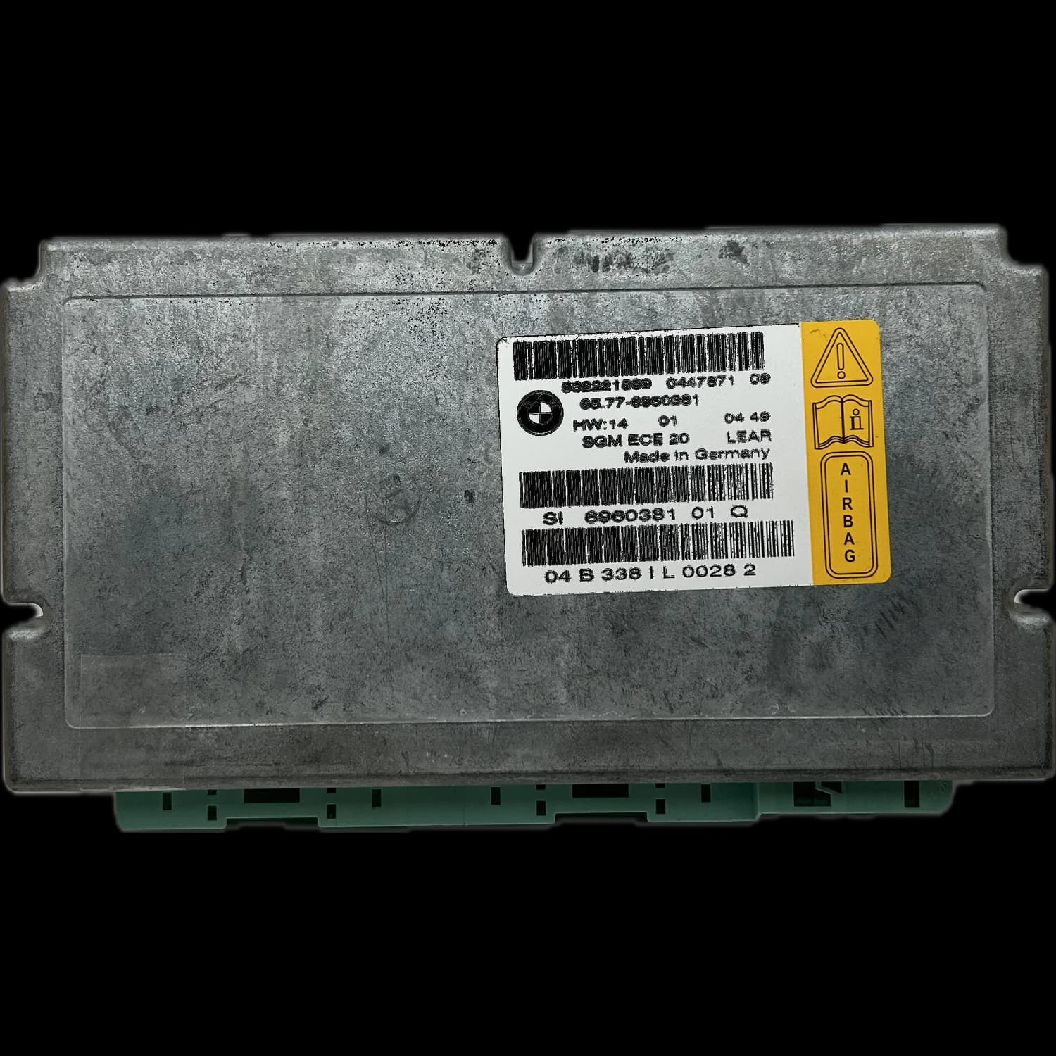Airbag-Steuergerät 65.77-6960381, Etikett