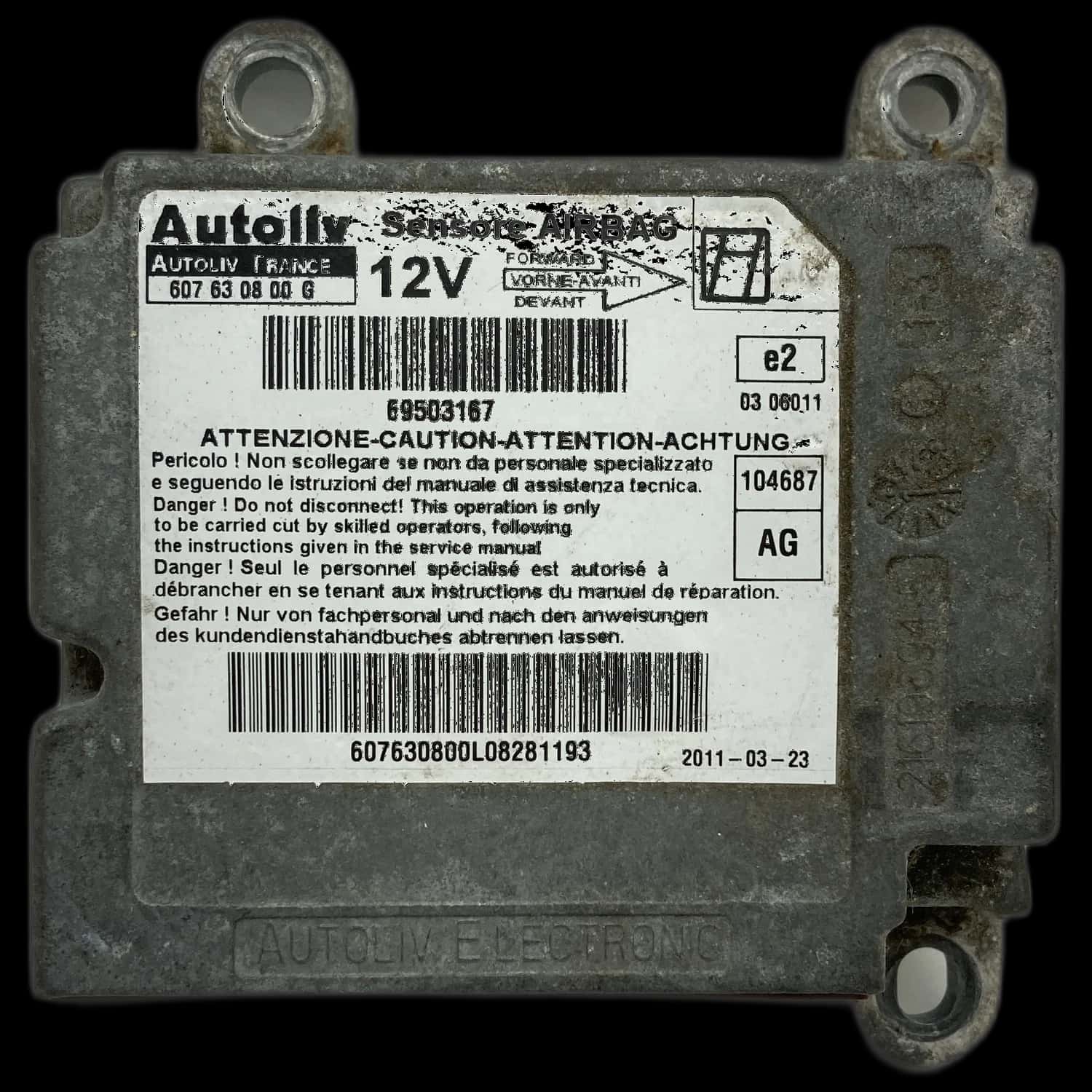 Réparation calculateur airbag Iveco Daily IV