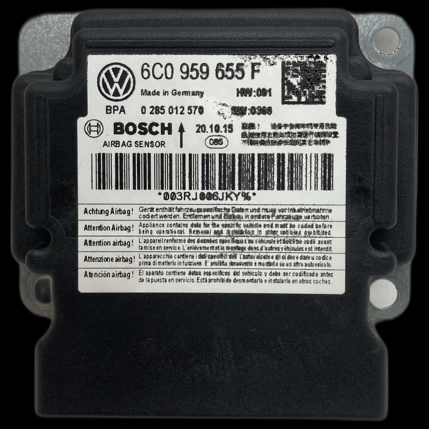 Skoda Rapid NH Airbag-Steuergerät Reparatur