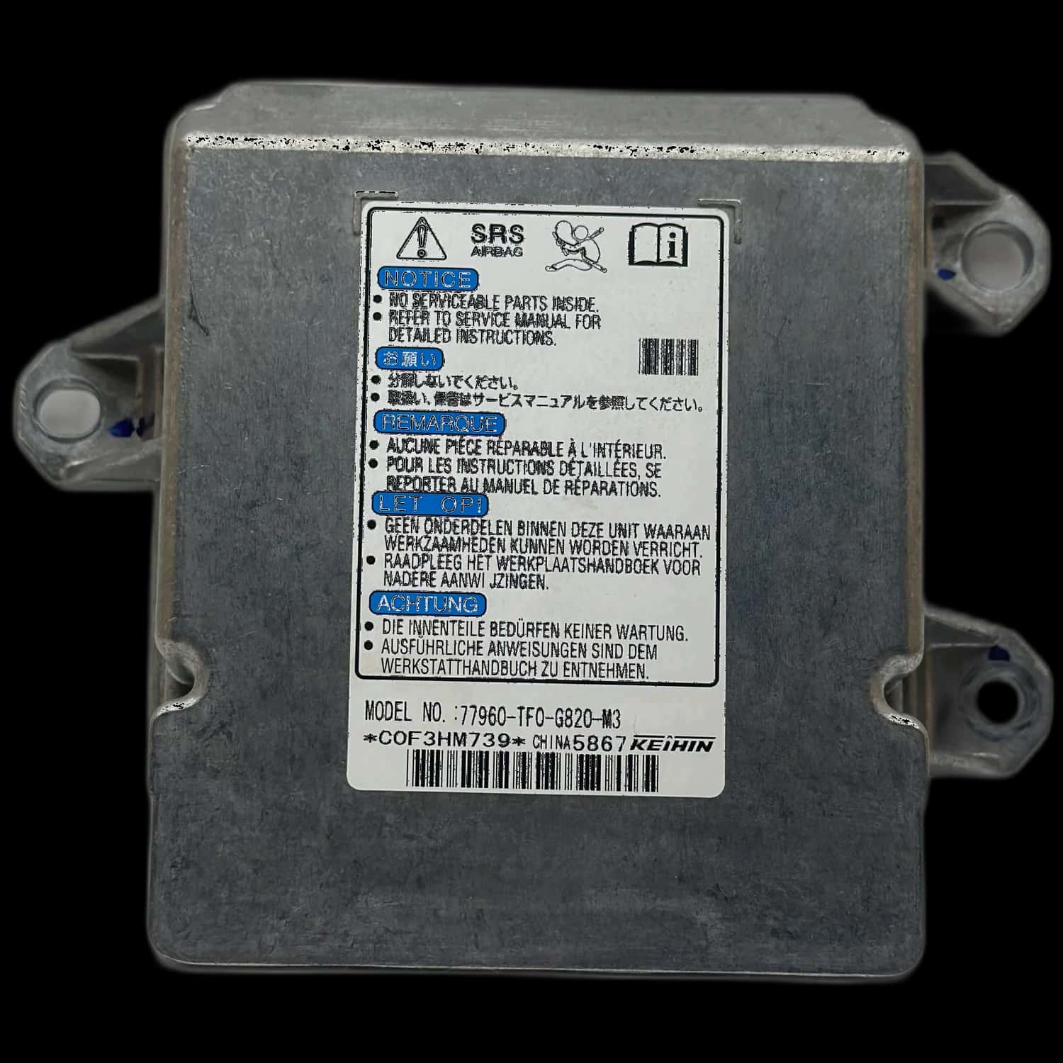 Réparation calculateur airbag Honda Jazz GE