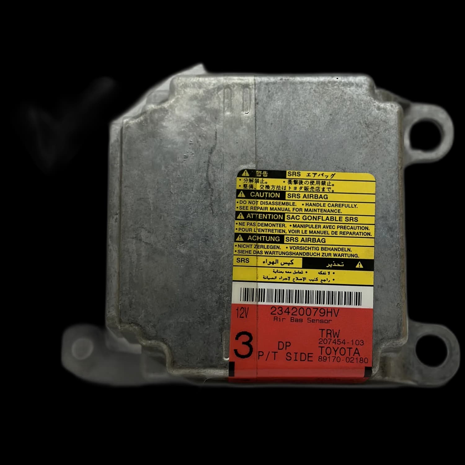 Calculateur airbag 89170-02180, Étiquette