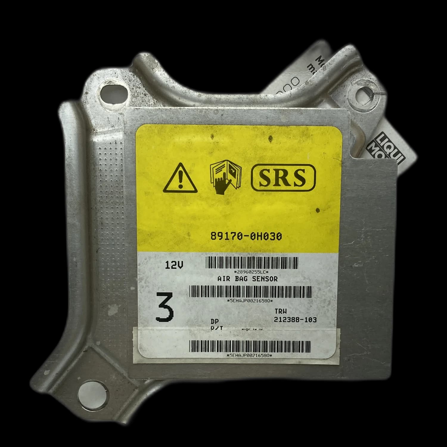 Airbag-Steuergerät 89170-0H030, Etikett
