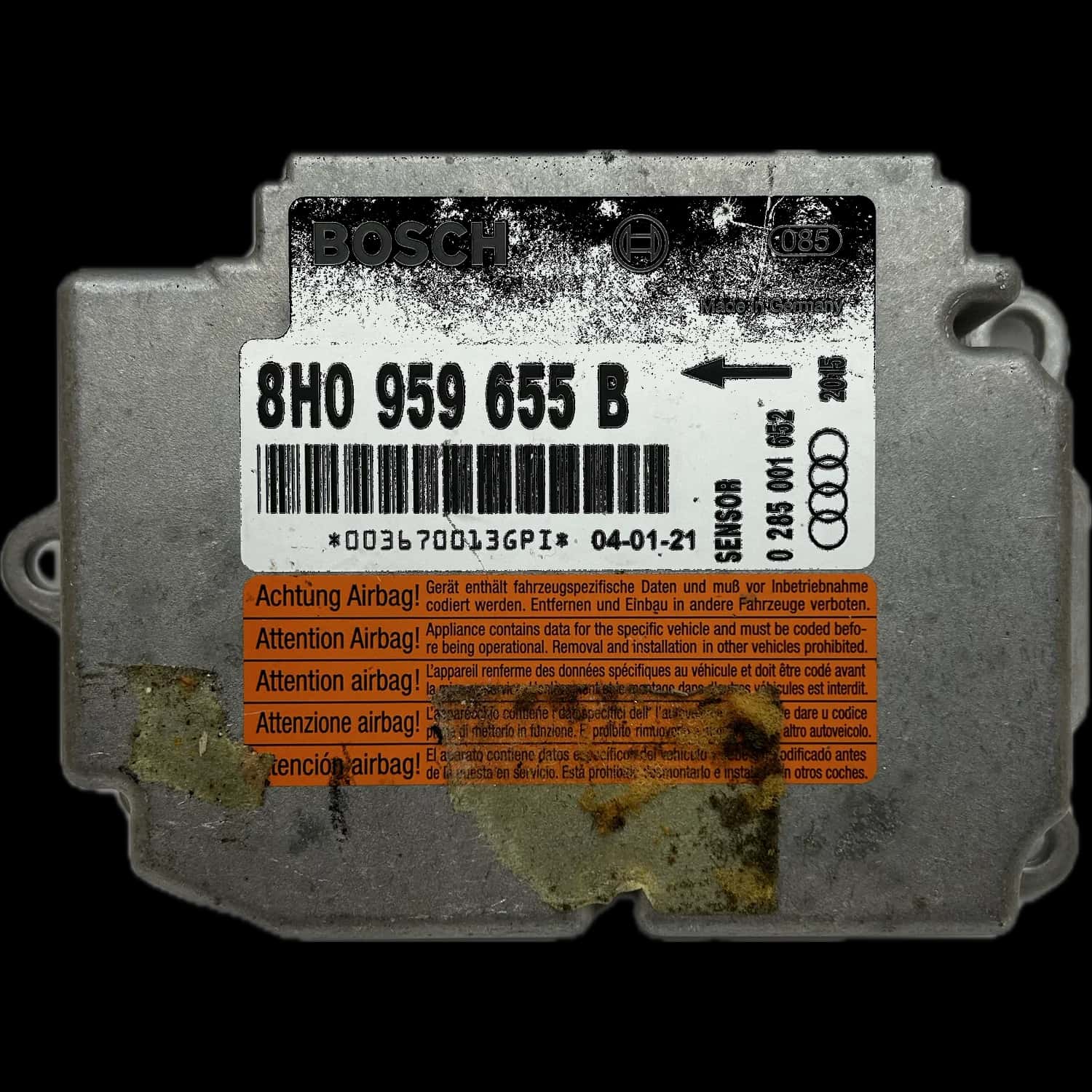 Réparation calculateur airbag Audi A4 B6 8H Cabriolet