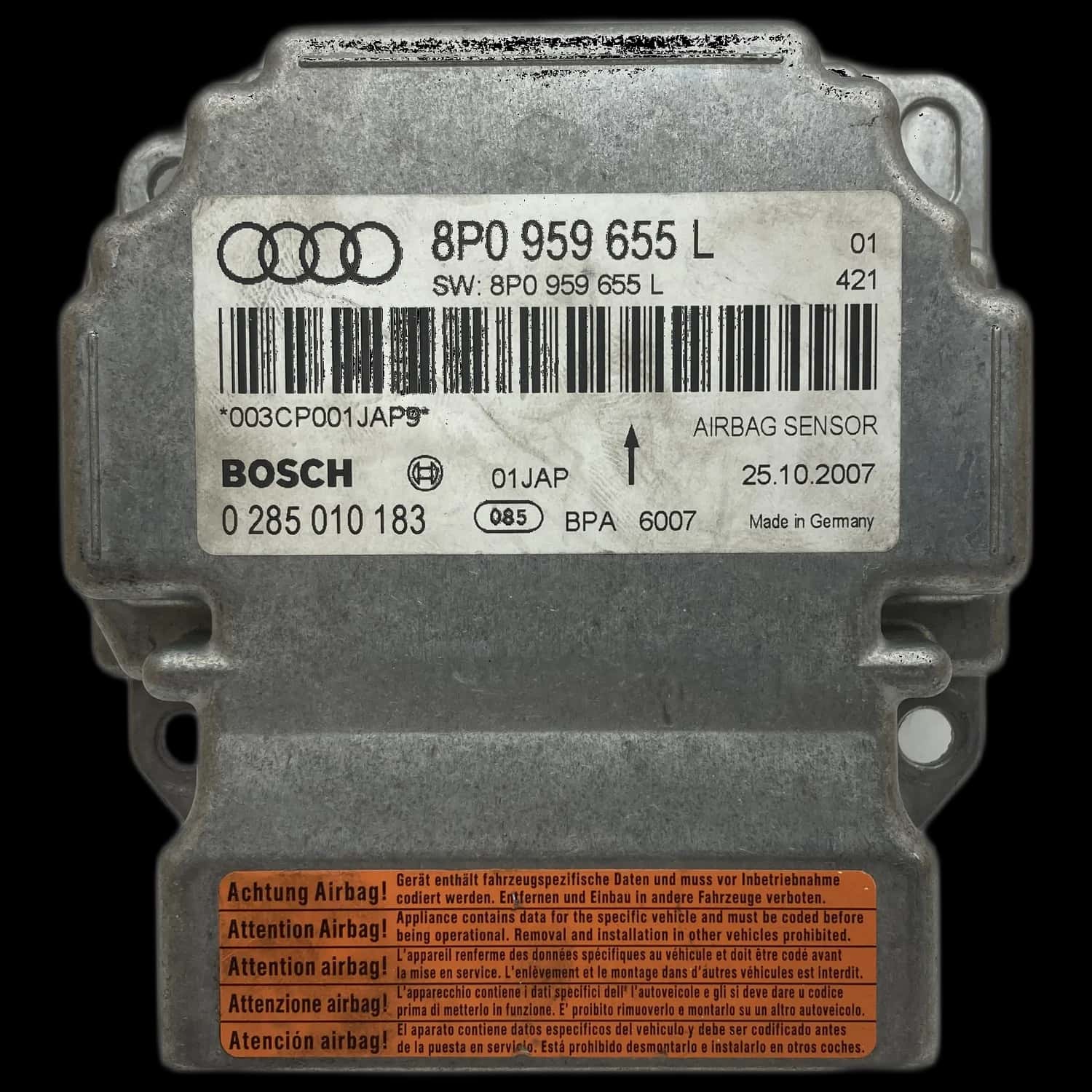 Réparation calculateur airbag Audi A3 8P