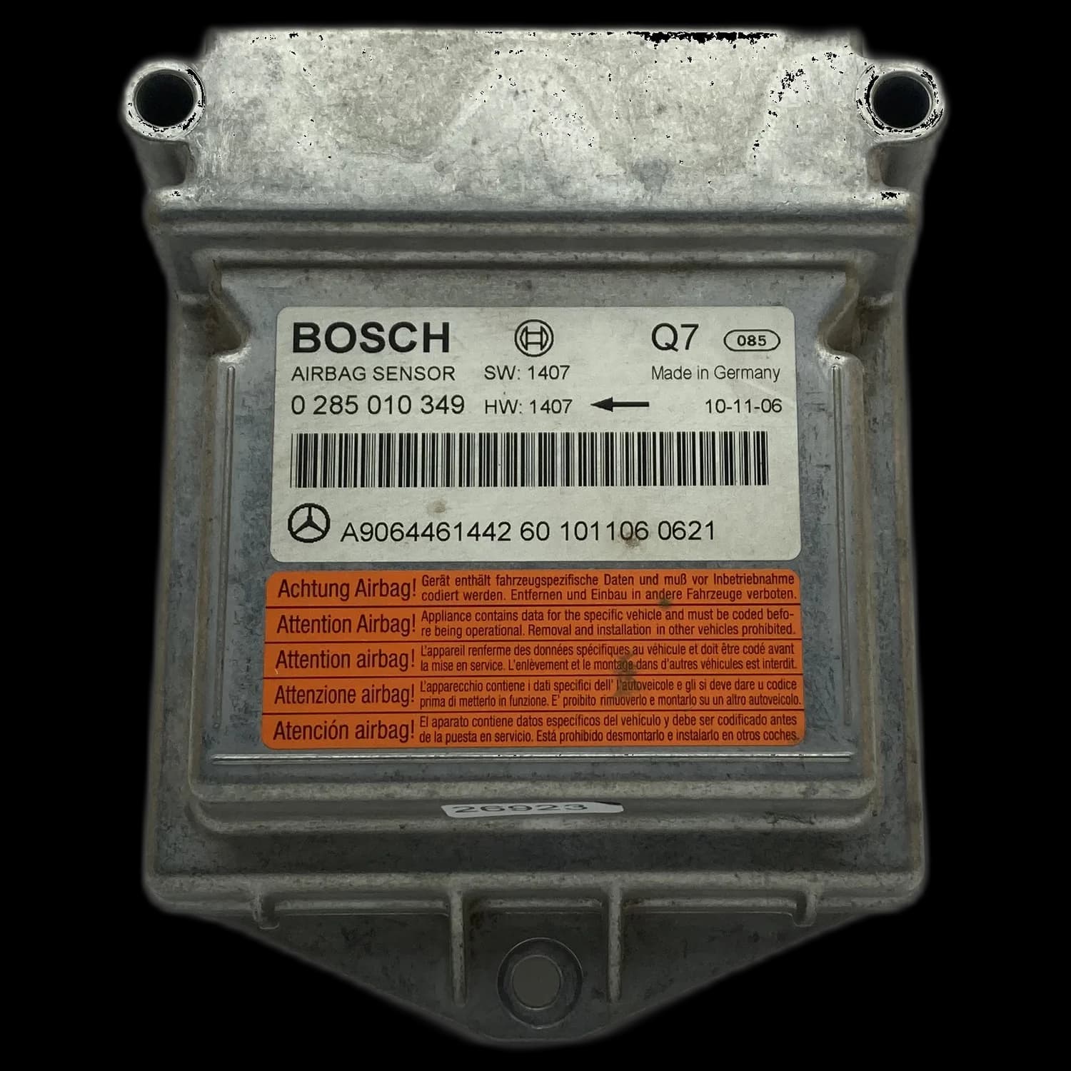 Airbag-Steuergerät A9064461442, Etikett