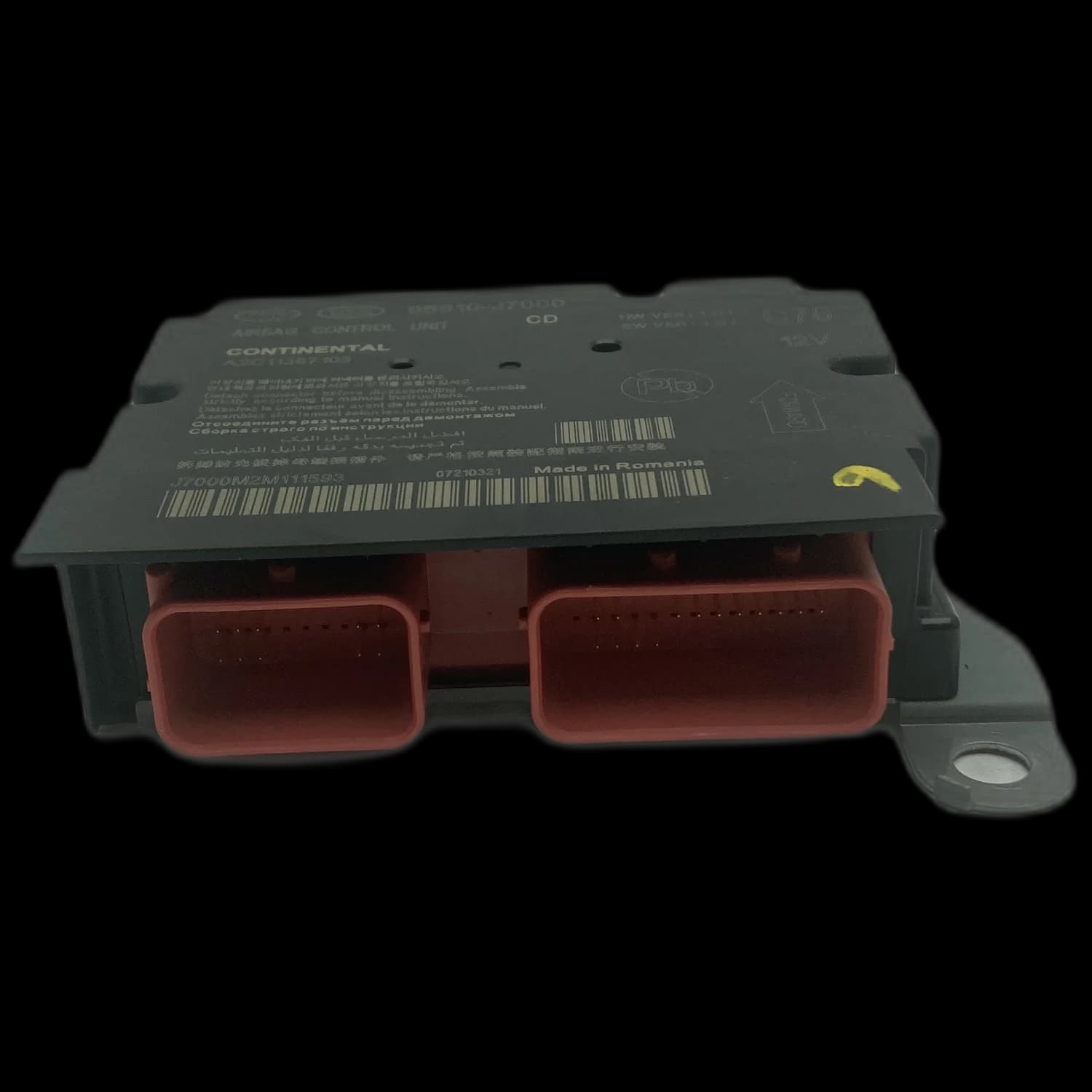 Calculateur airbag 95910-J7000, Connecteur