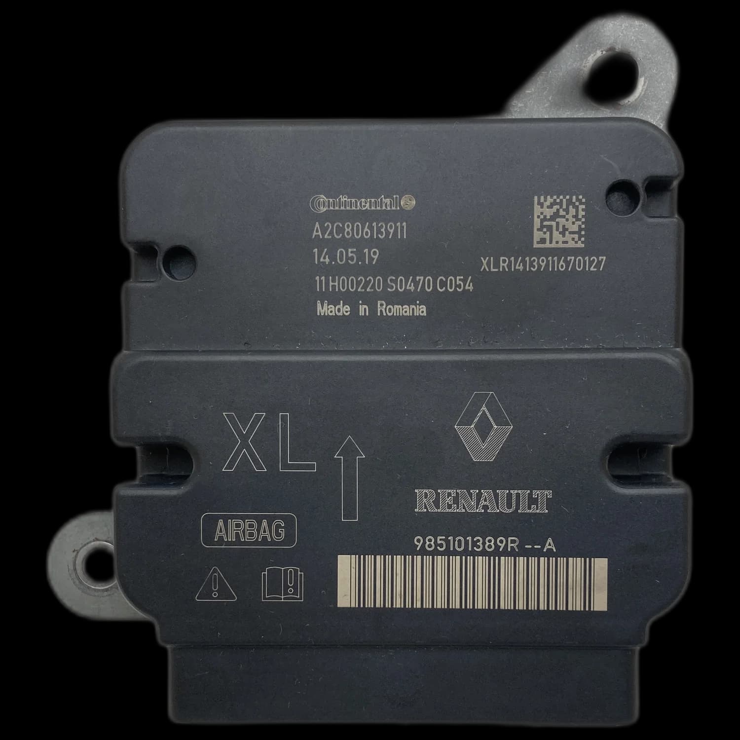 Airbag-Steuergerät 985101389R, Etikett