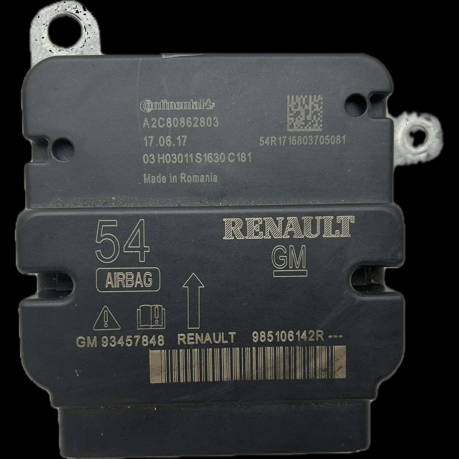 Réparation calculateur airbag Fiat Talento 296