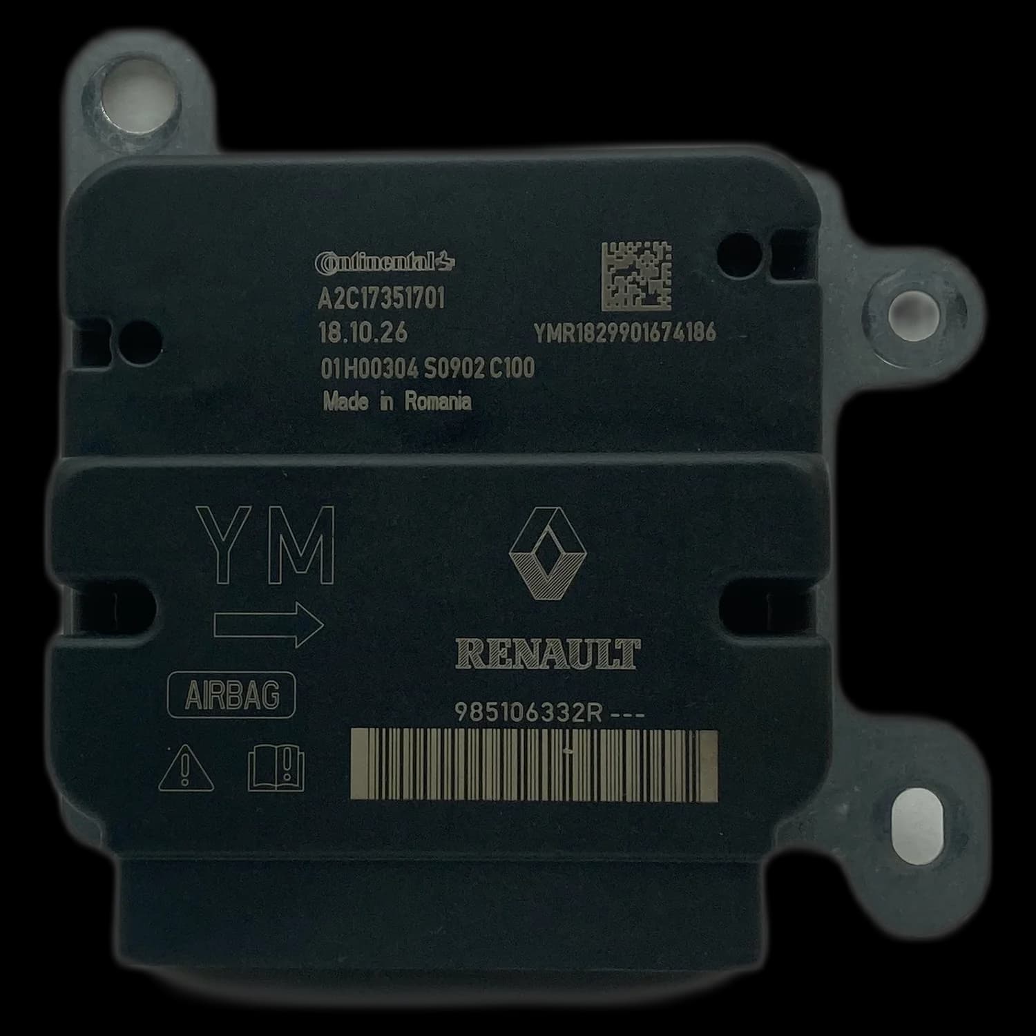 Airbag-Steuergerät 985106332R, Etikett