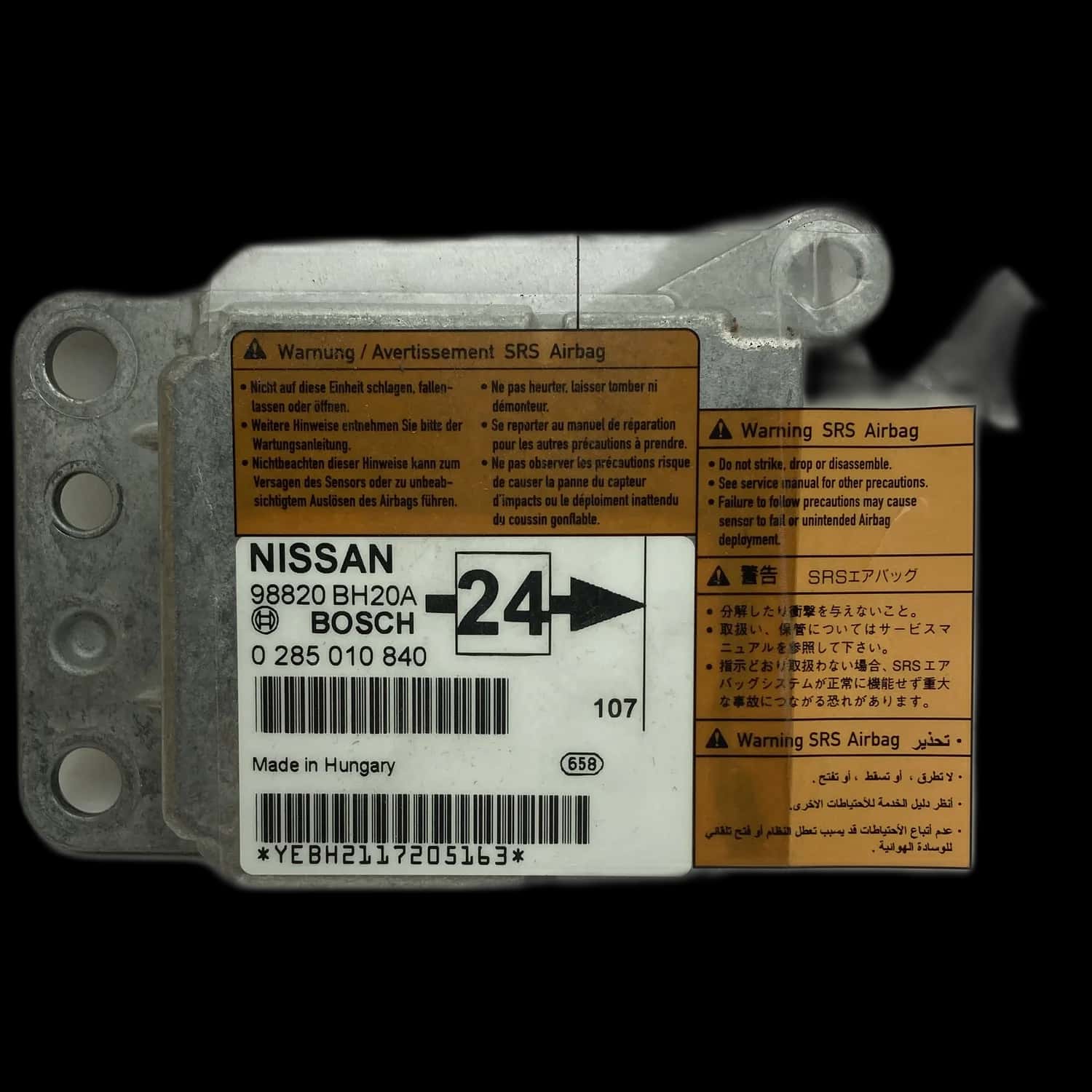 Réparation calculateur airbag Nissan Note E11