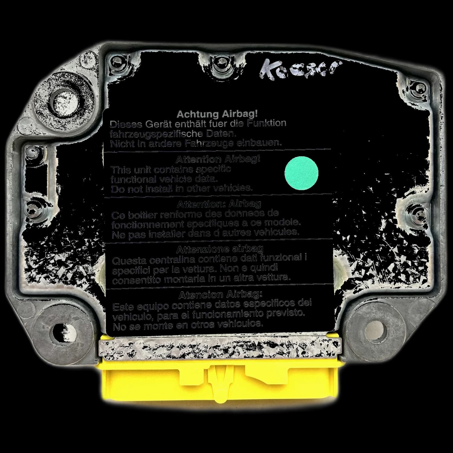 Airbag-Steuergerät 99761821708, Rückseite