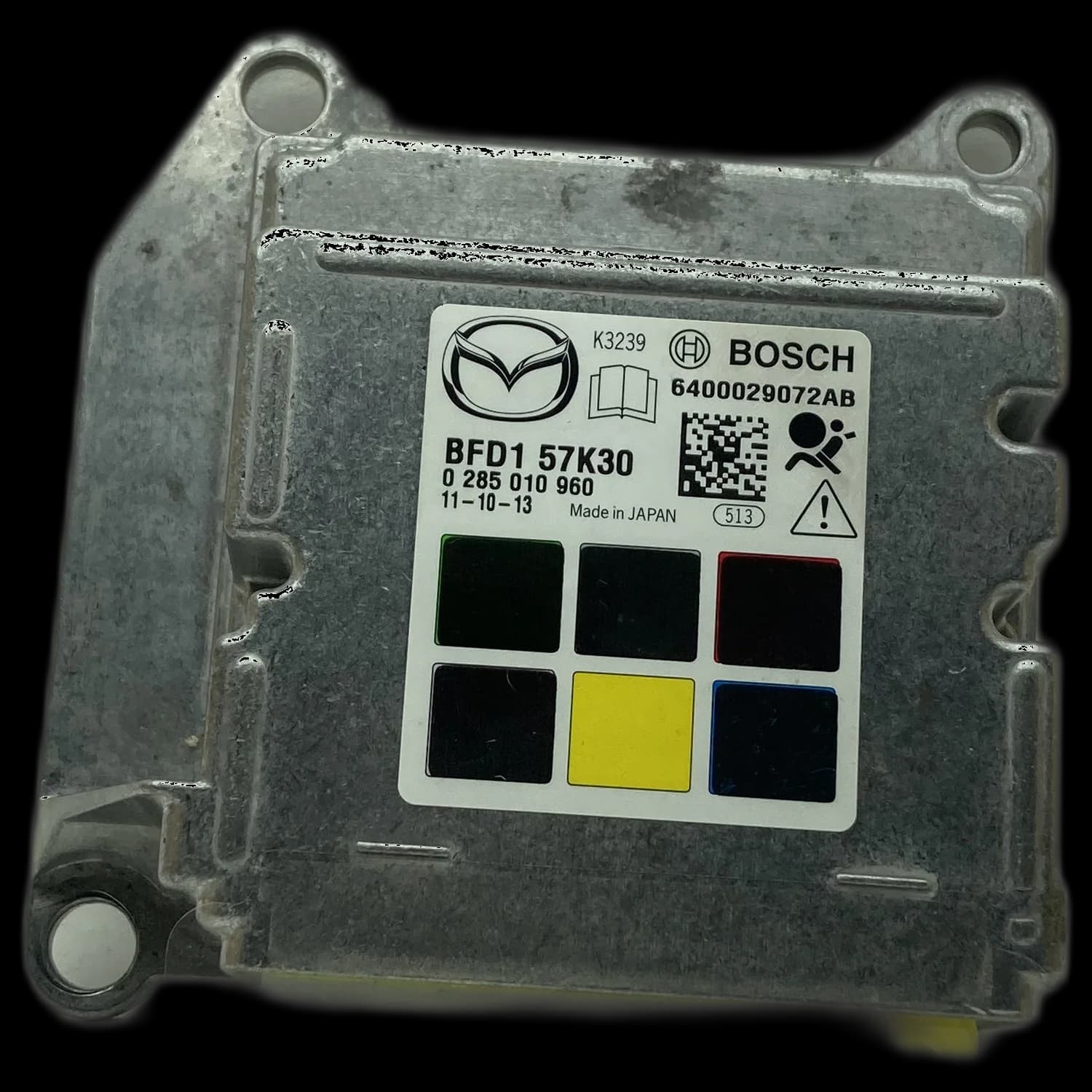 Airbag-Steuergerät BFD1-57K30, Etikett