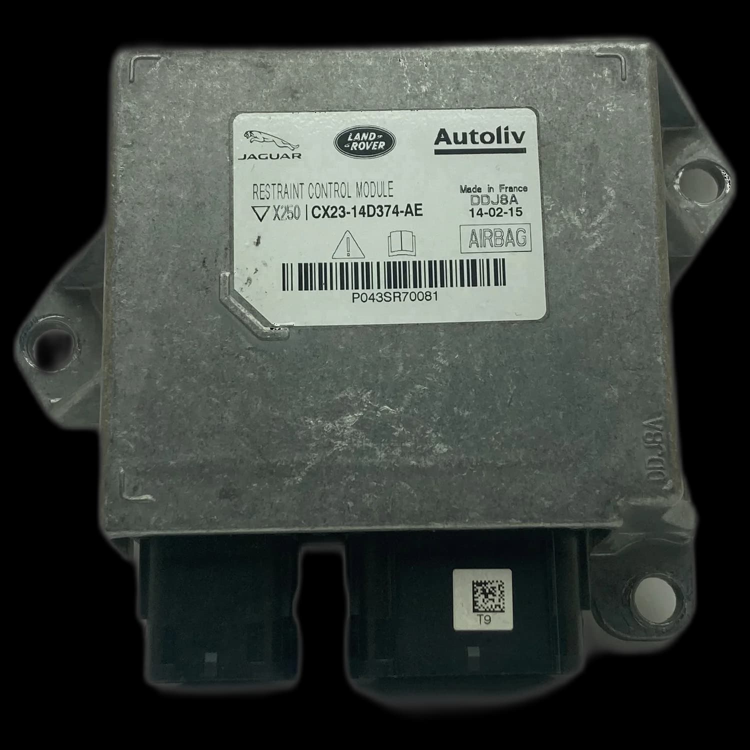 Calculateur airbag CX23-14D374-AE, Étiquette