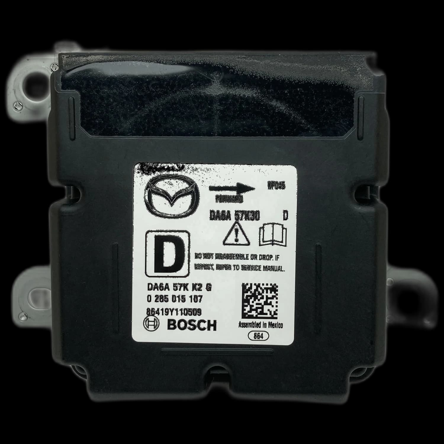 Calculateur airbag DA6A 57K30 D, Étiquette