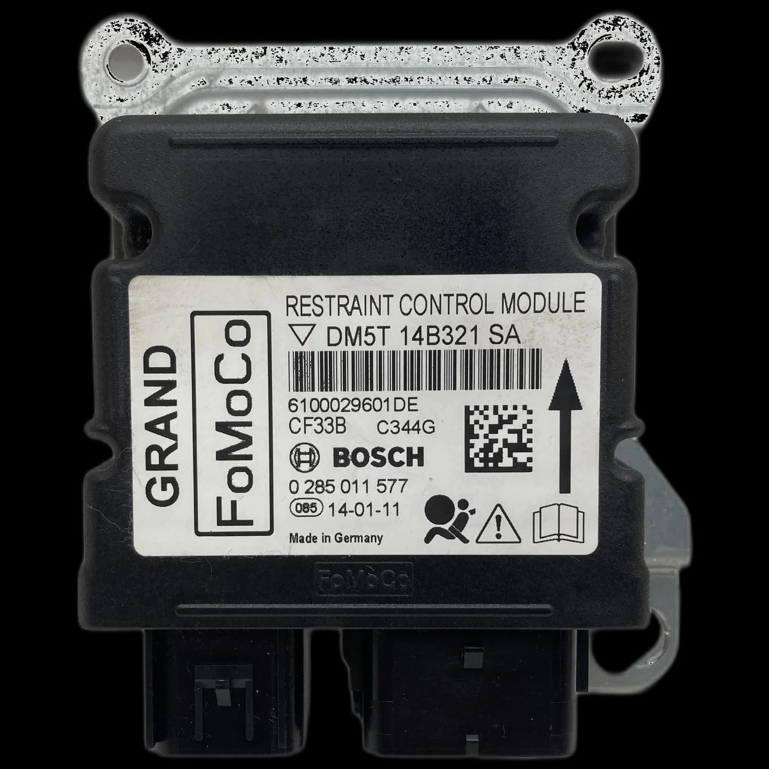 Calculateur airbag DM5T 14B321 SA, Étiquette