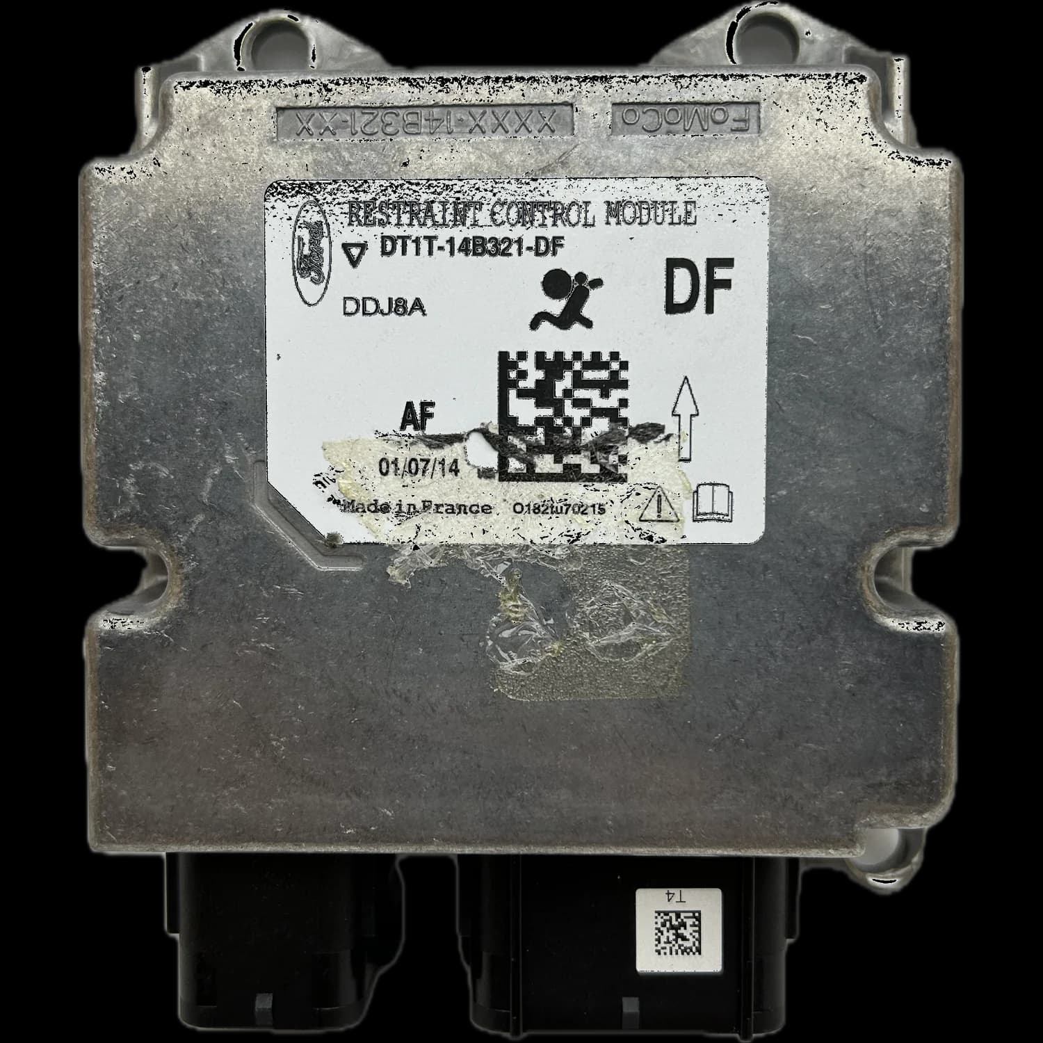 Calculateur airbag DT1T-14B321-DF, Étiquette