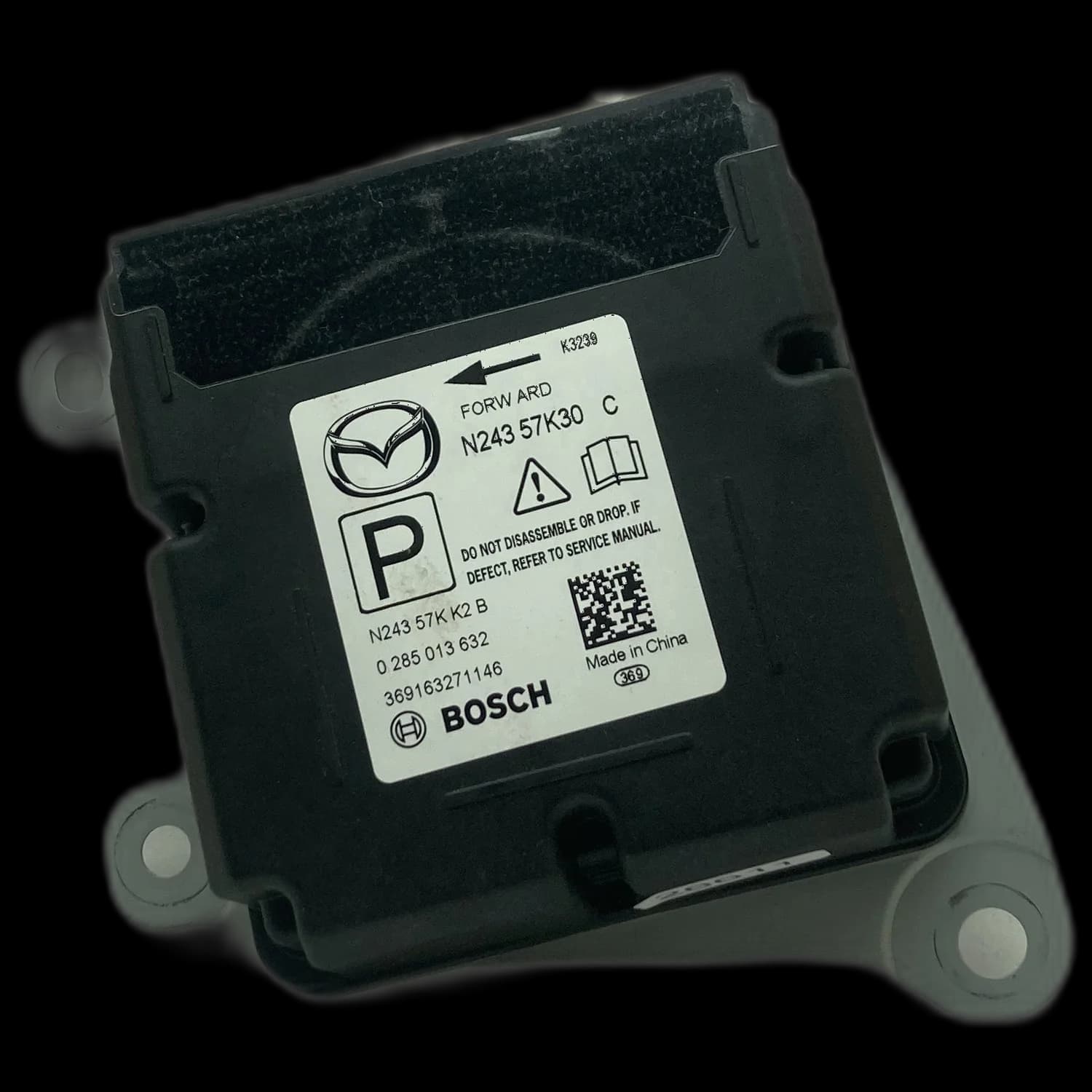 Airbag-Steuergerät N243 57K30 C, Etikett