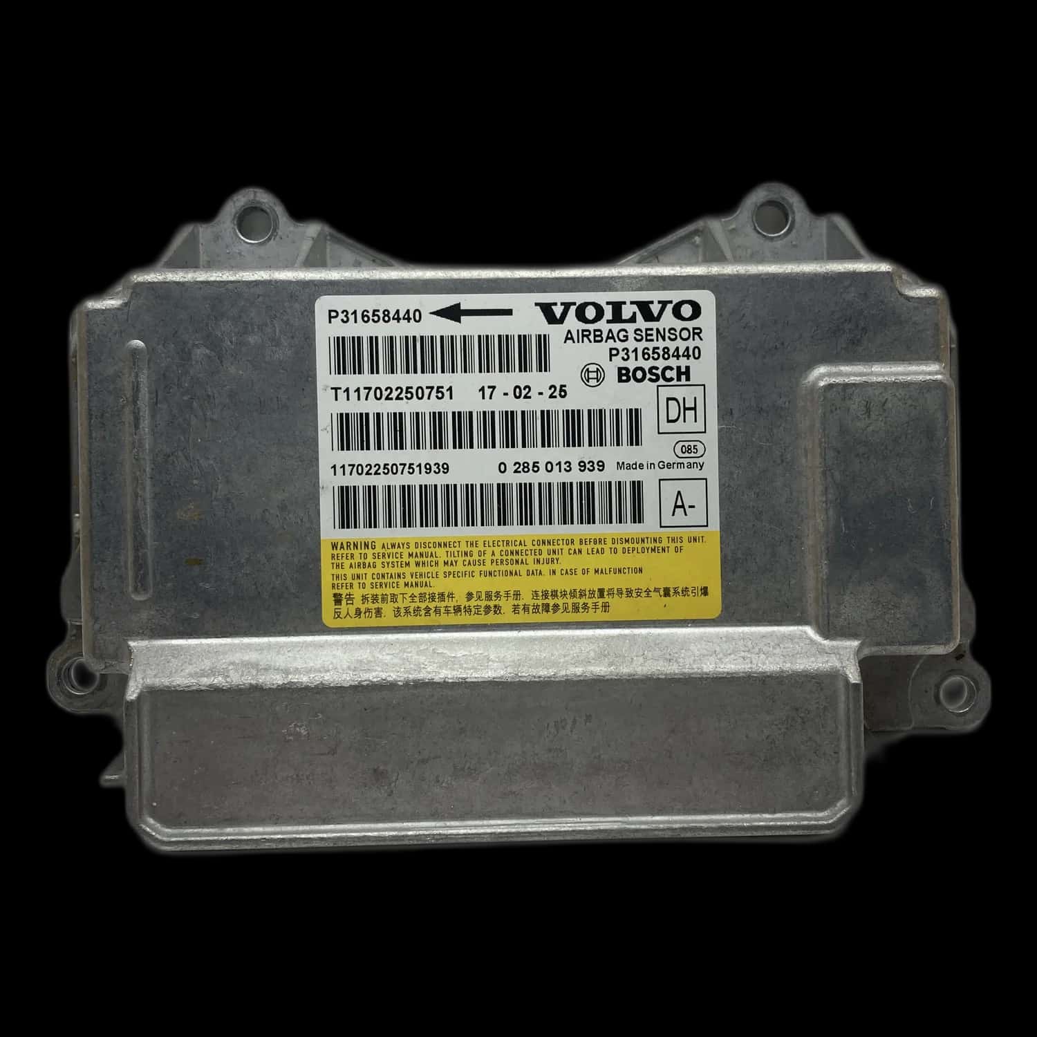 Réparation calculateur airbag Volvo S60 Y20