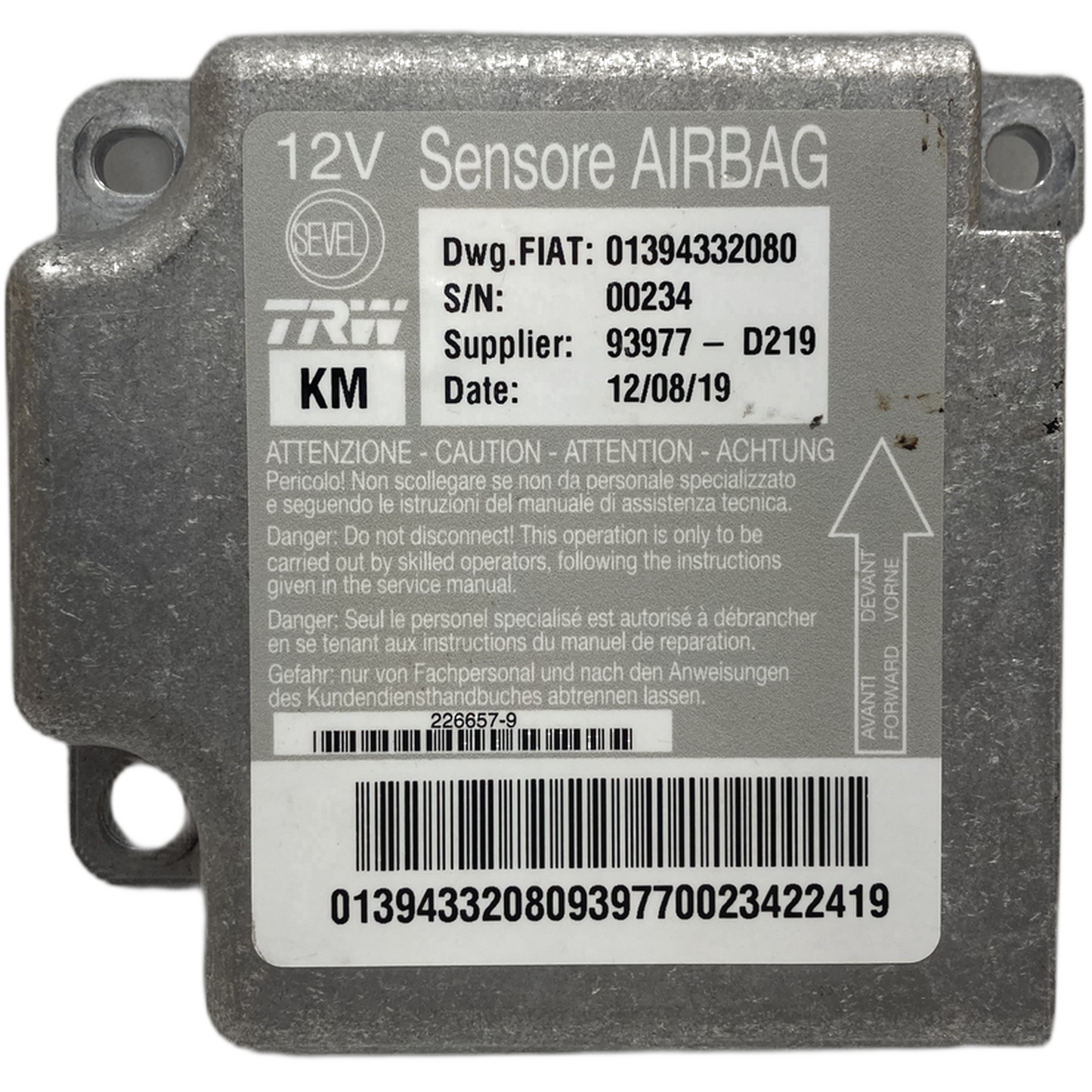 Fiat Ducato 250 Airbag-Steuergerät Reparatur