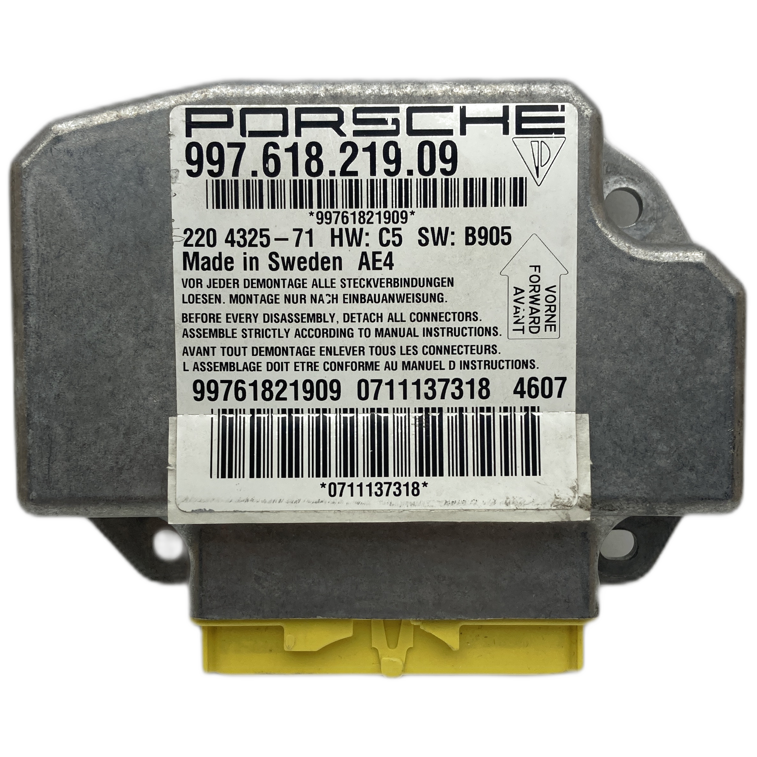 Porsche 911 997 Airbag-Steuergerät Reparatur